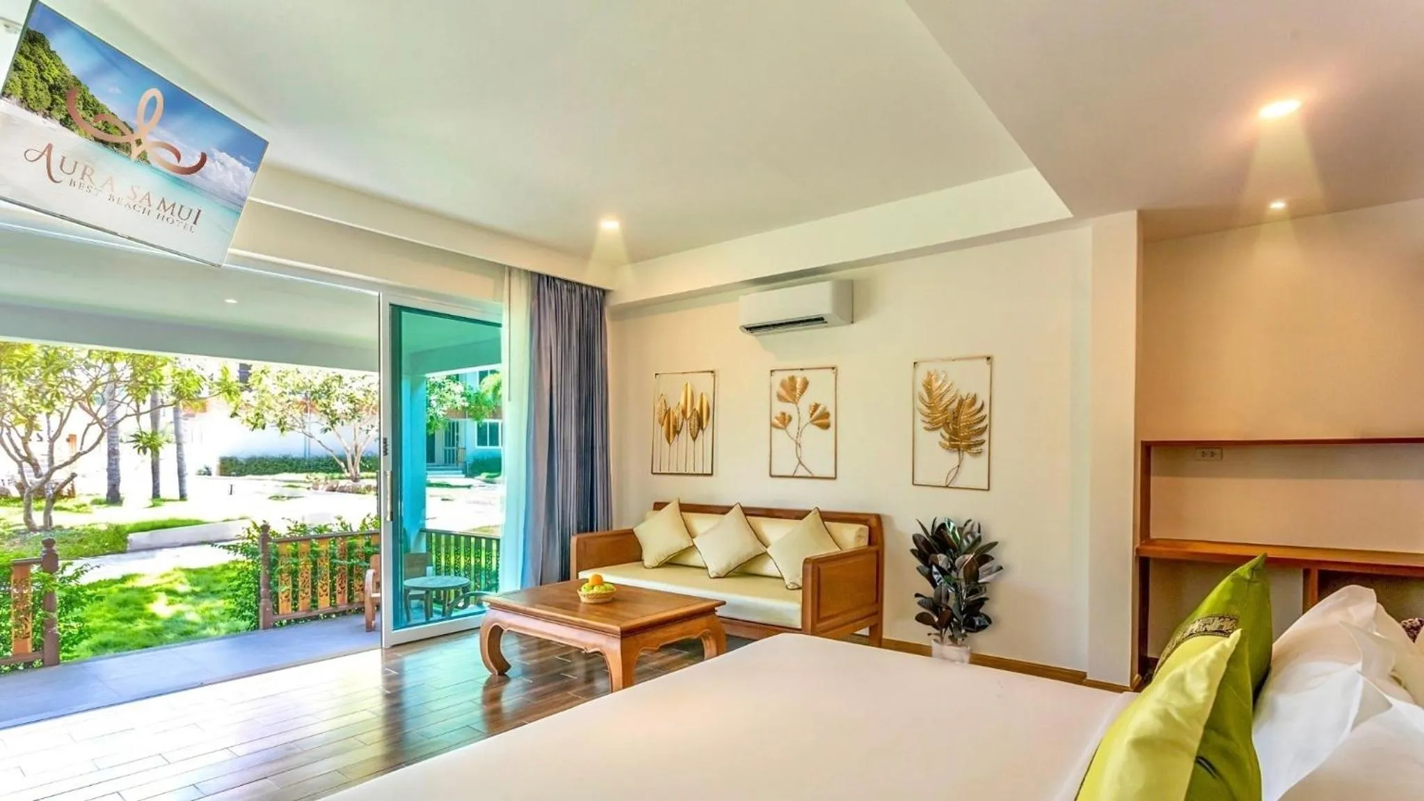 Garden, Bed in Aura Samui Best Beach Hotel - SHA Plus