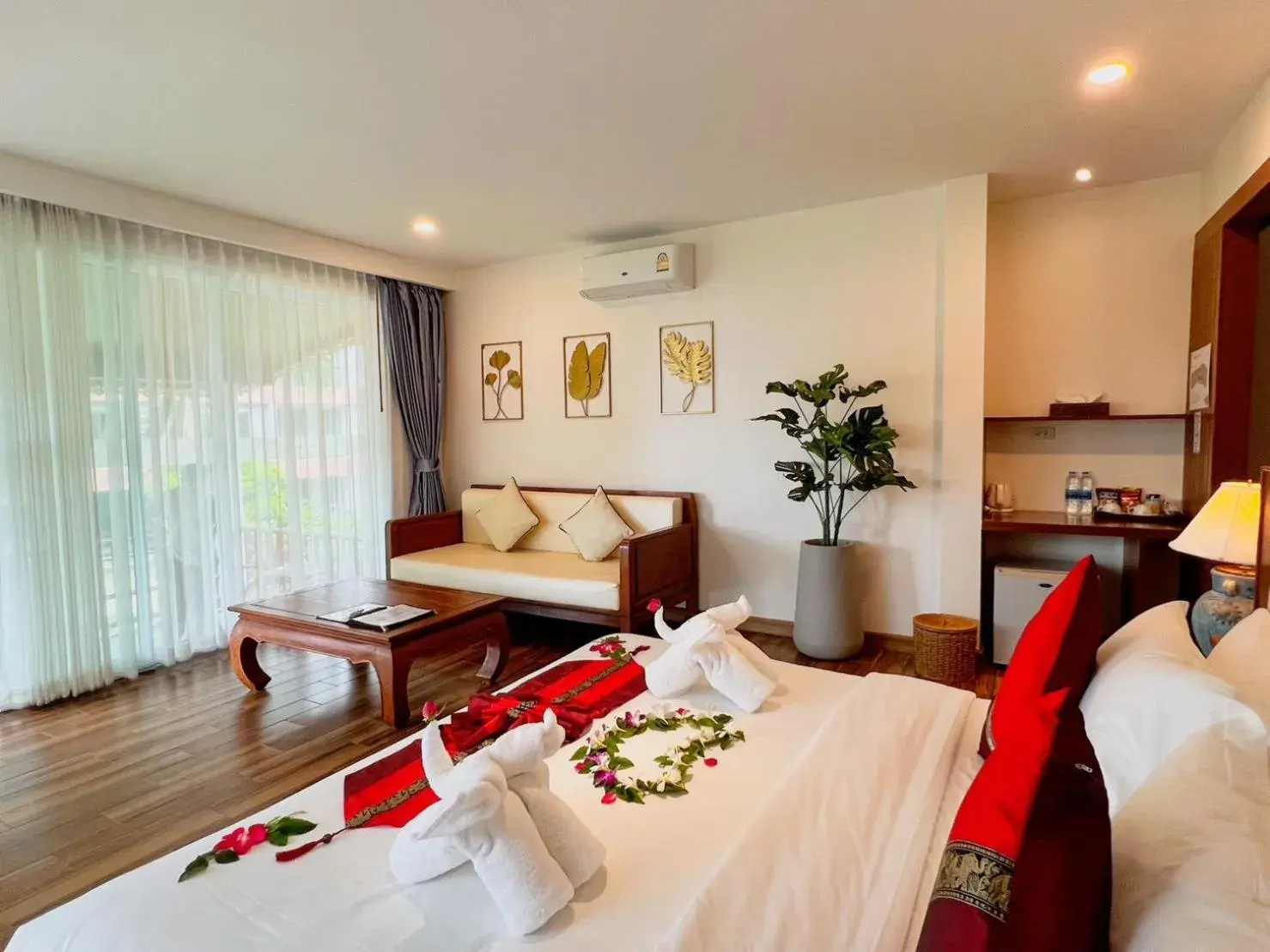 Deluxe Double Room with Balcony in Aura Samui Best Beach Hotel - SHA Plus Deluxe Double Room with Balcony in Aura Samui Best Beach Hotel - SHA Plus