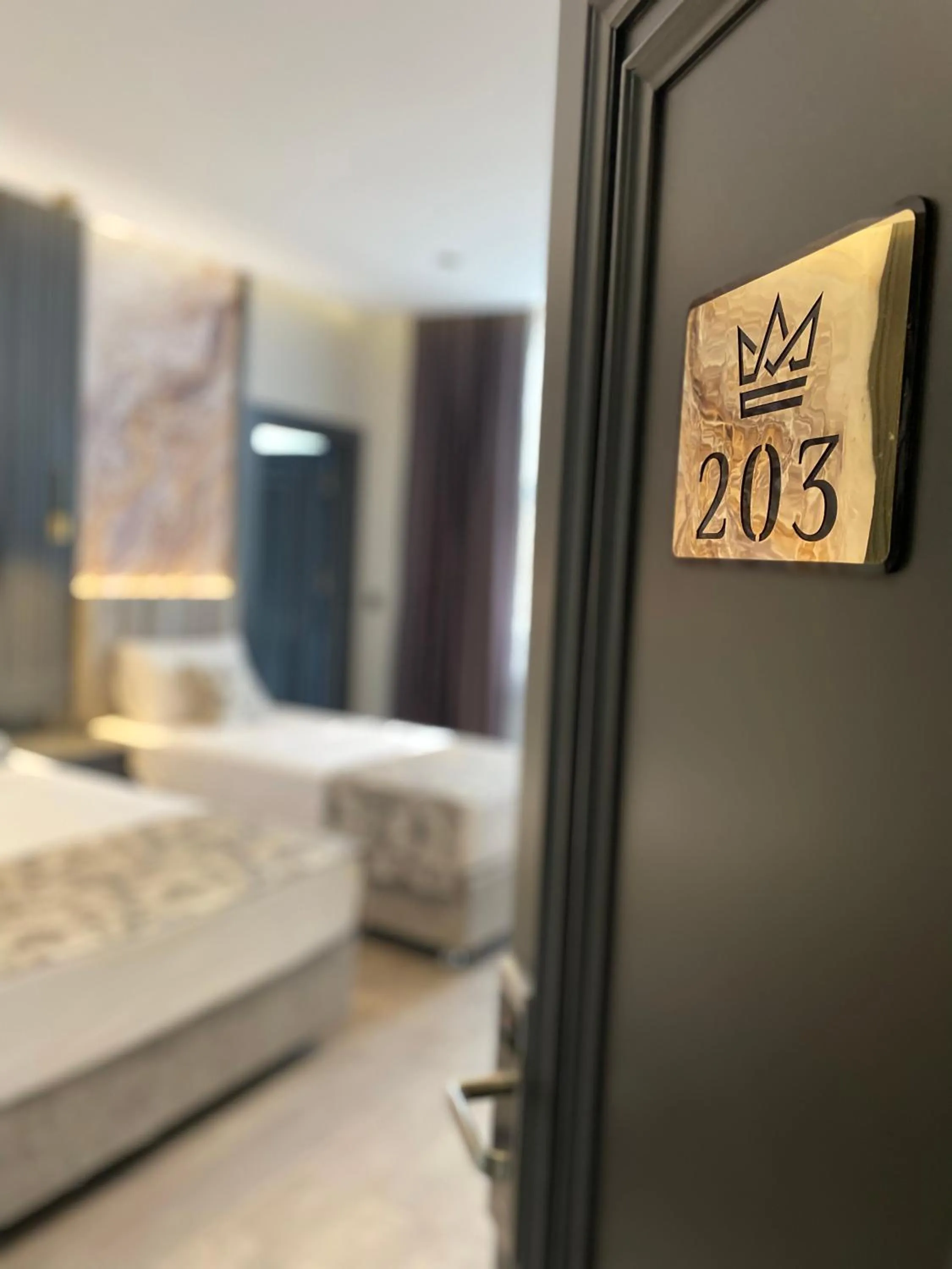 Decorative detail, Bed in World Class Hotel - Istanbul Airport