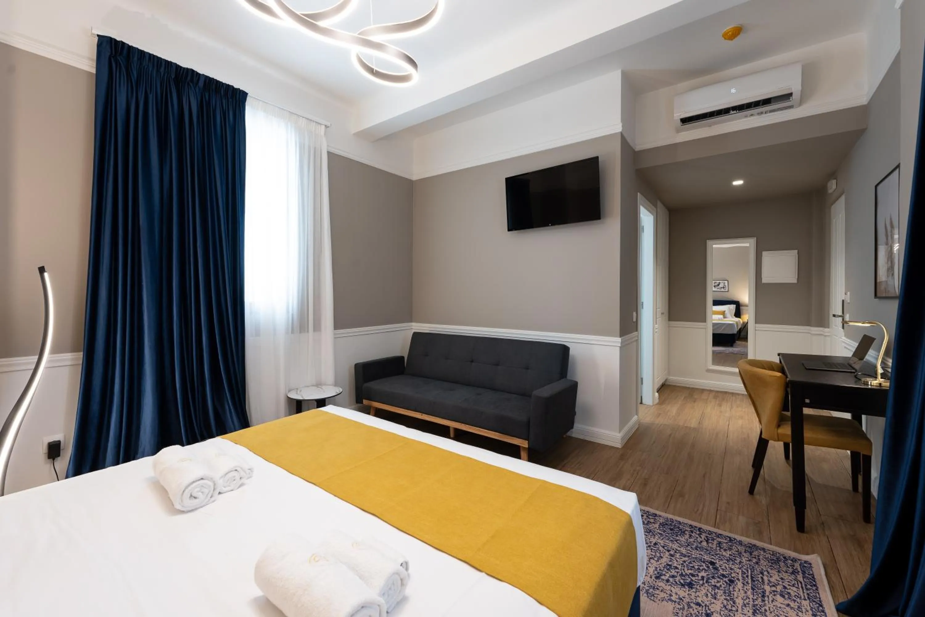 TV and multimedia, Bed in Pure Hotel by Athens Prime Hotels