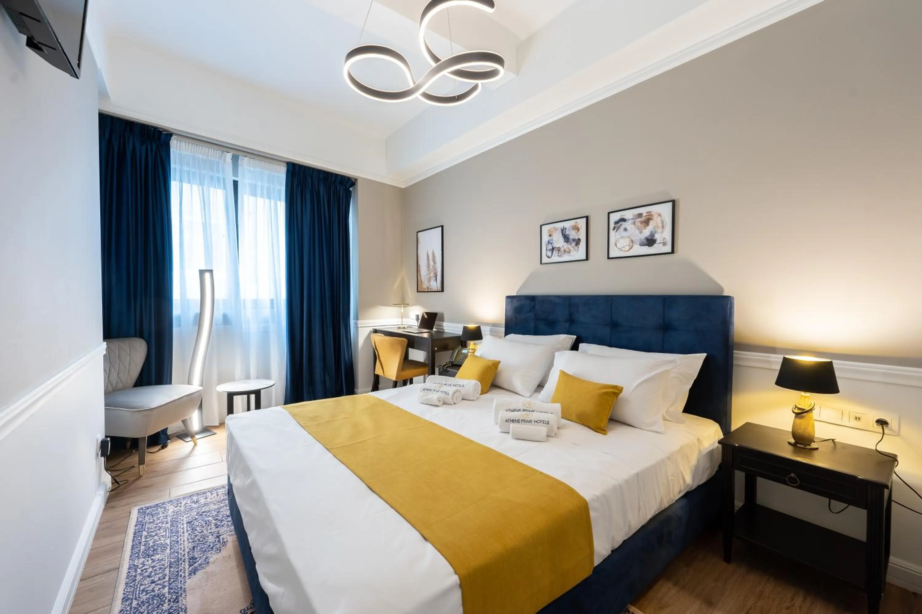 Bed in Pure Hotel by Athens Prime Hotels