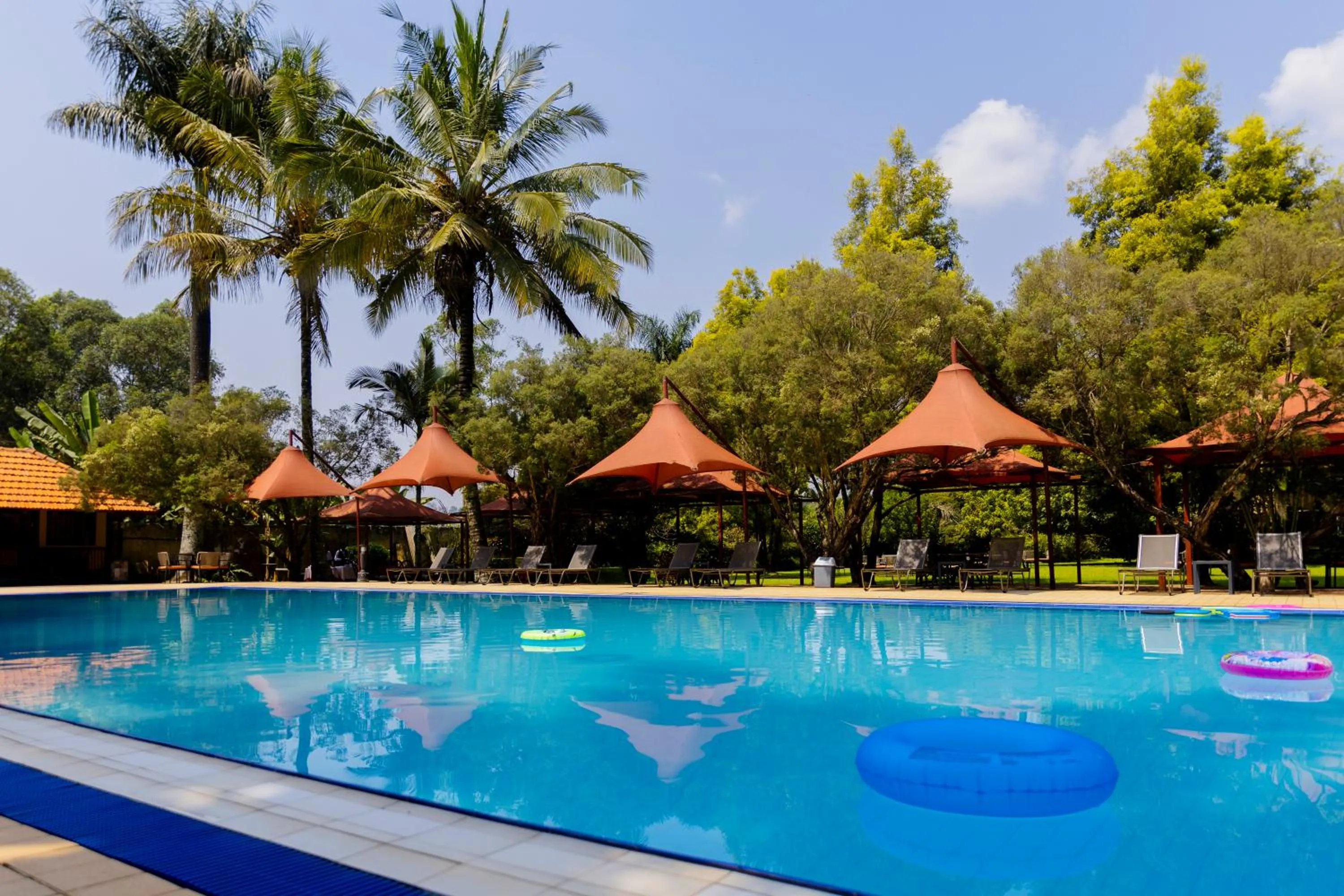 Pool view in Royal Suites Hotel-Kampala