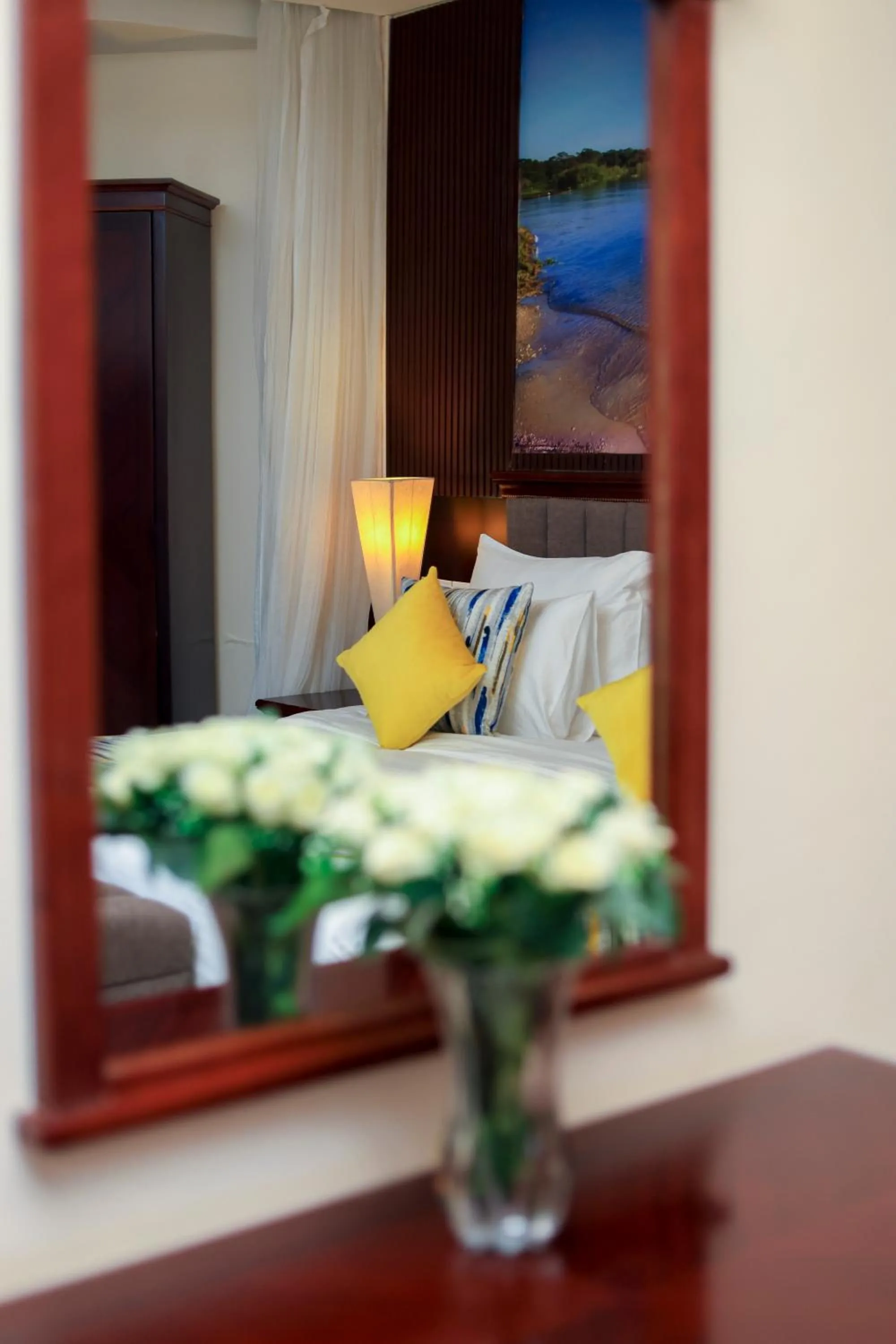 Bed in Royal Suites Hotel-Kampala