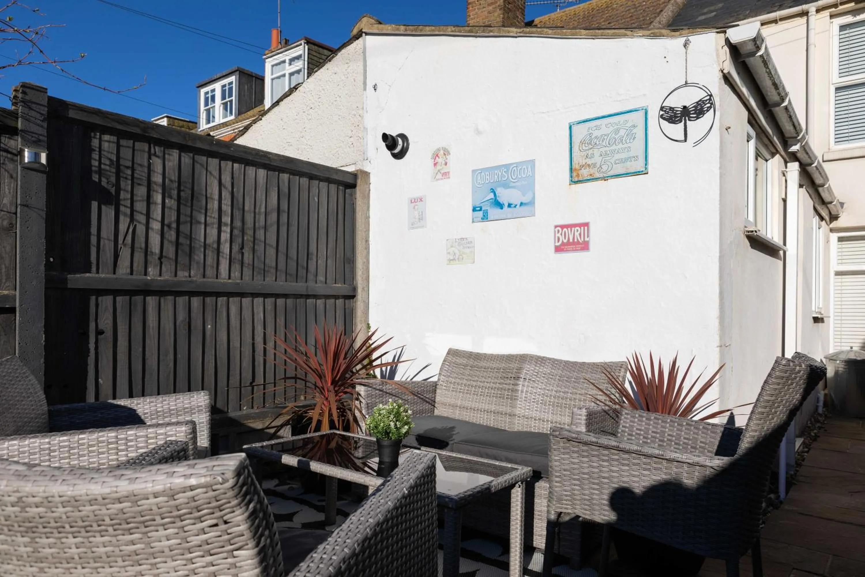 Patio in Sprite Cottage, in the heart of Whitstable