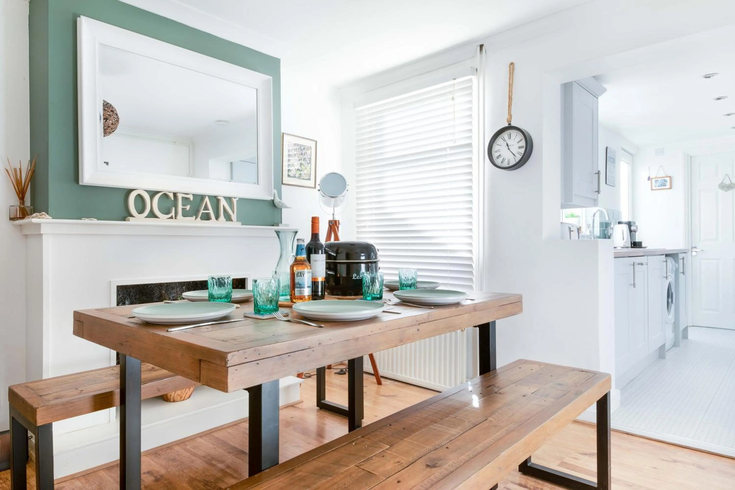 Dining area in Sprite Cottage, in the heart of Whitstable