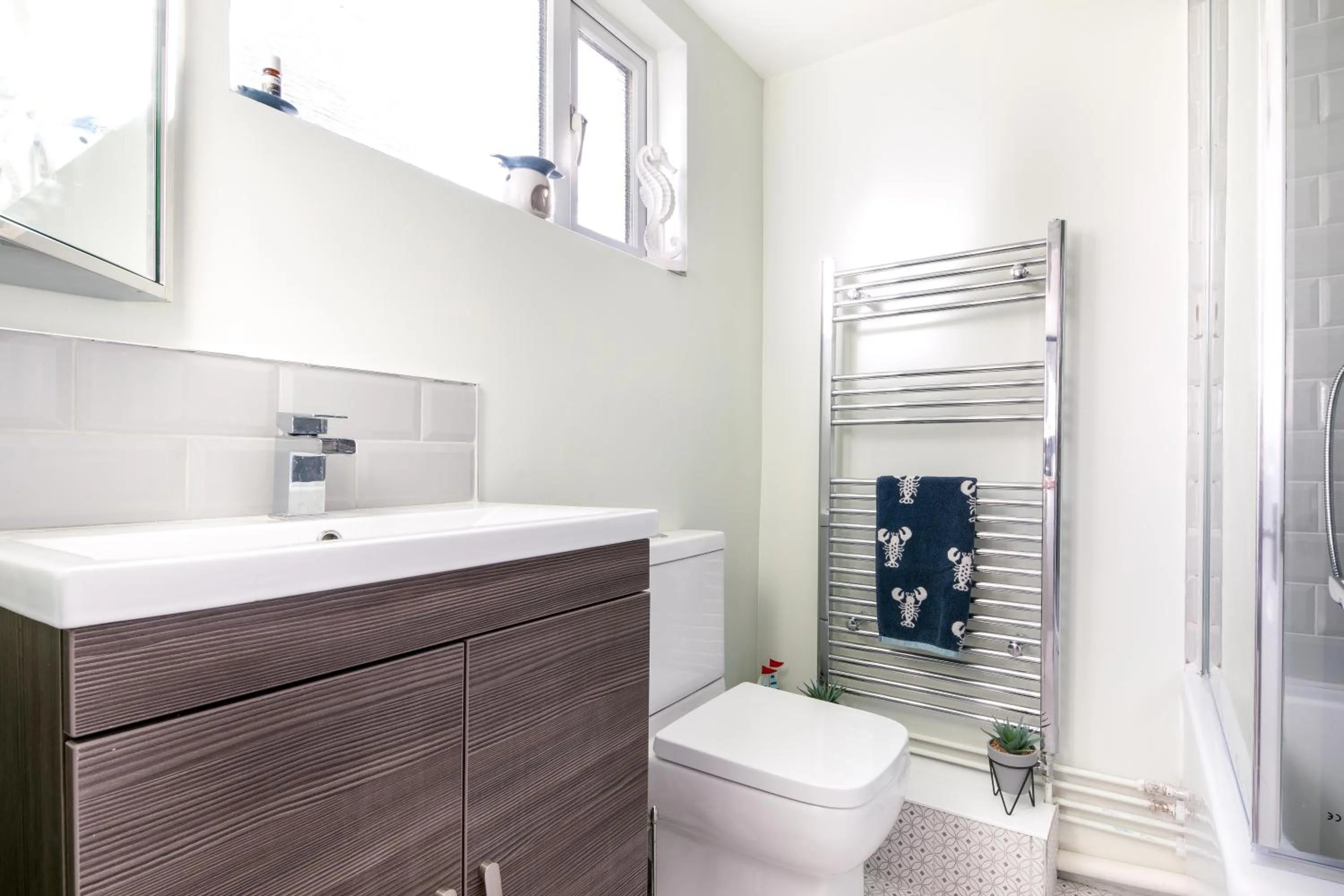 Bathroom in Sprite Cottage, in the heart of Whitstable