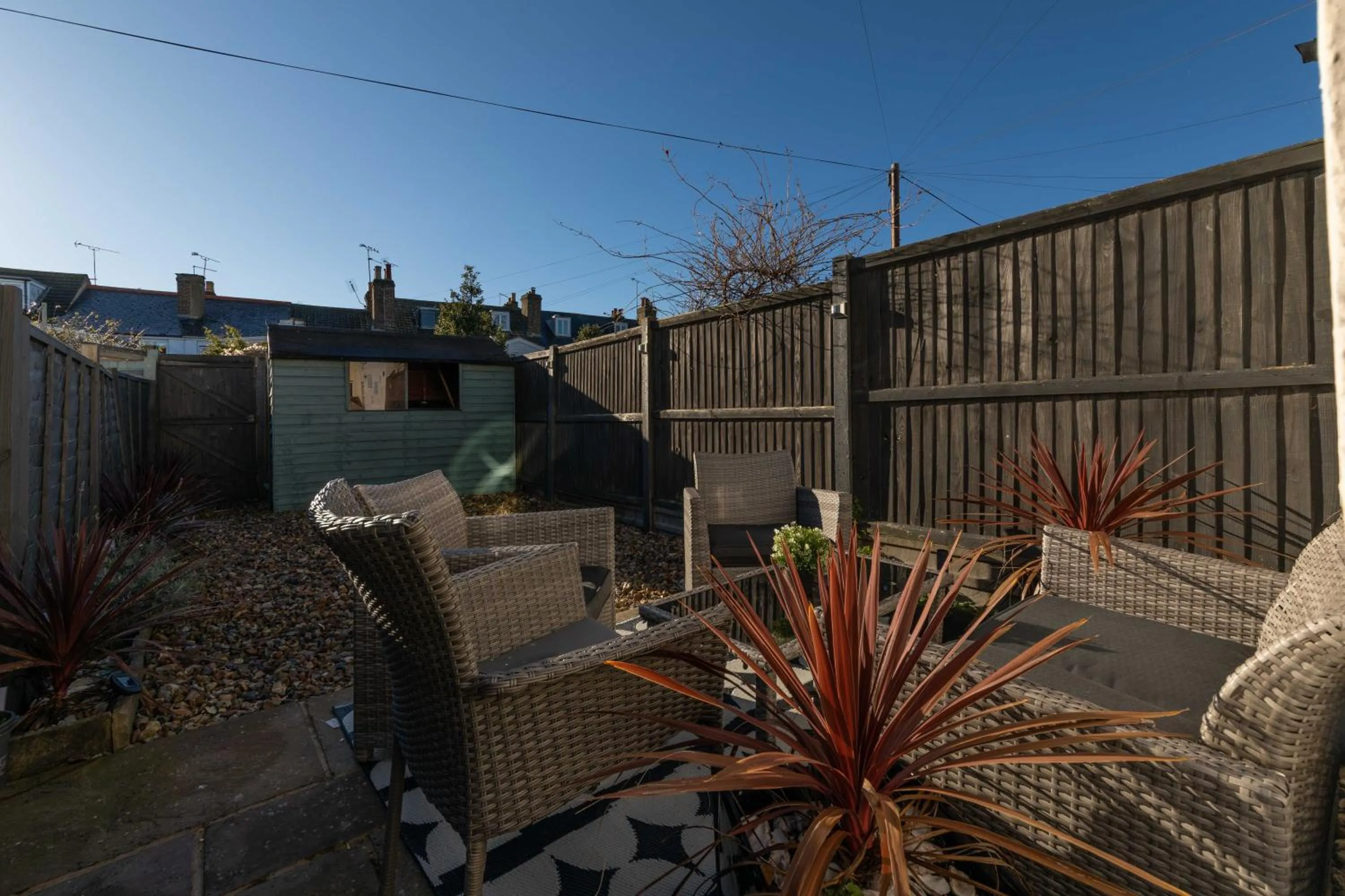 Patio in Sprite Cottage, in the heart of Whitstable