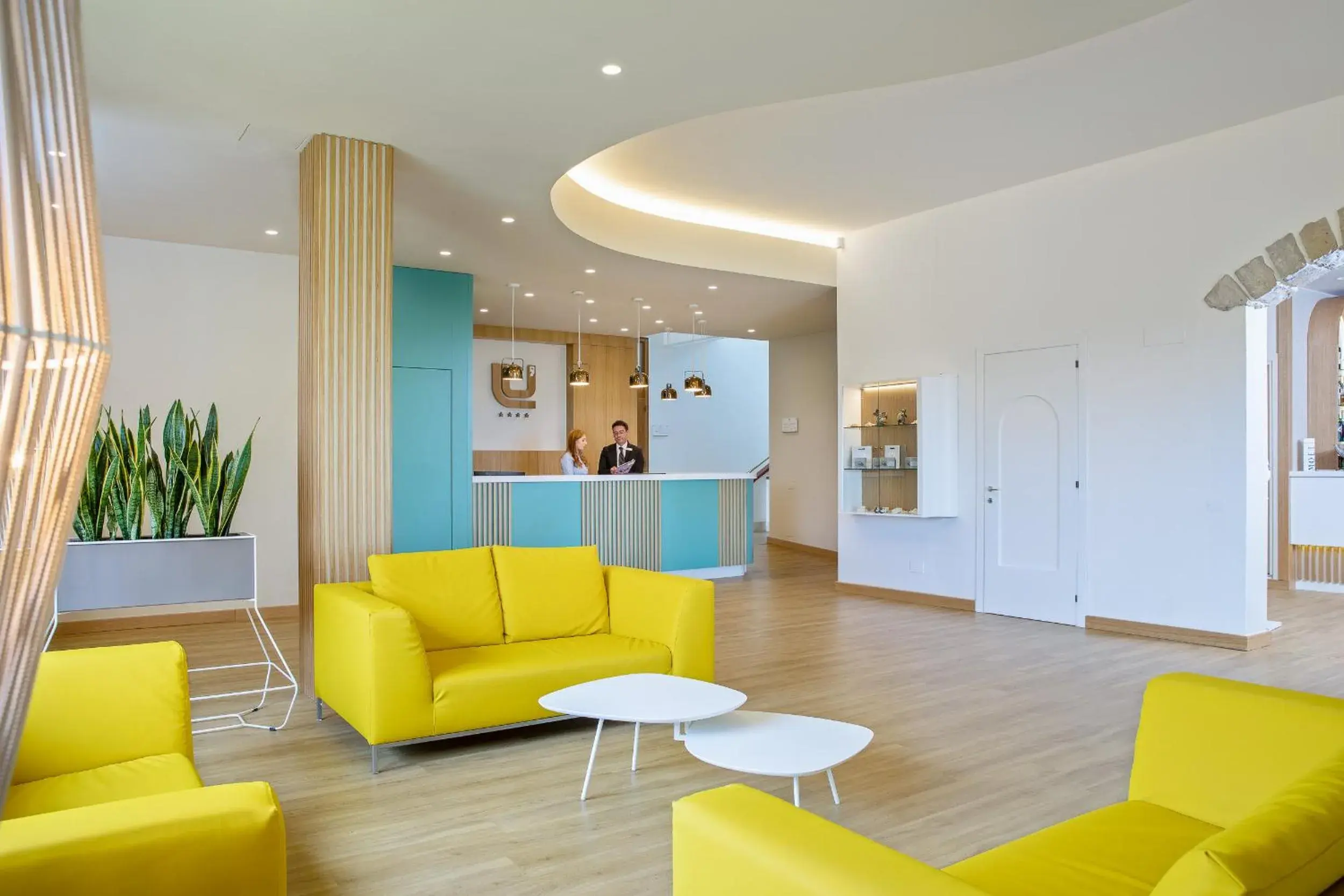 Lobby or reception in Lu' Hotel Porto Pino Lobby or reception in Lu' Hotel Porto Pino