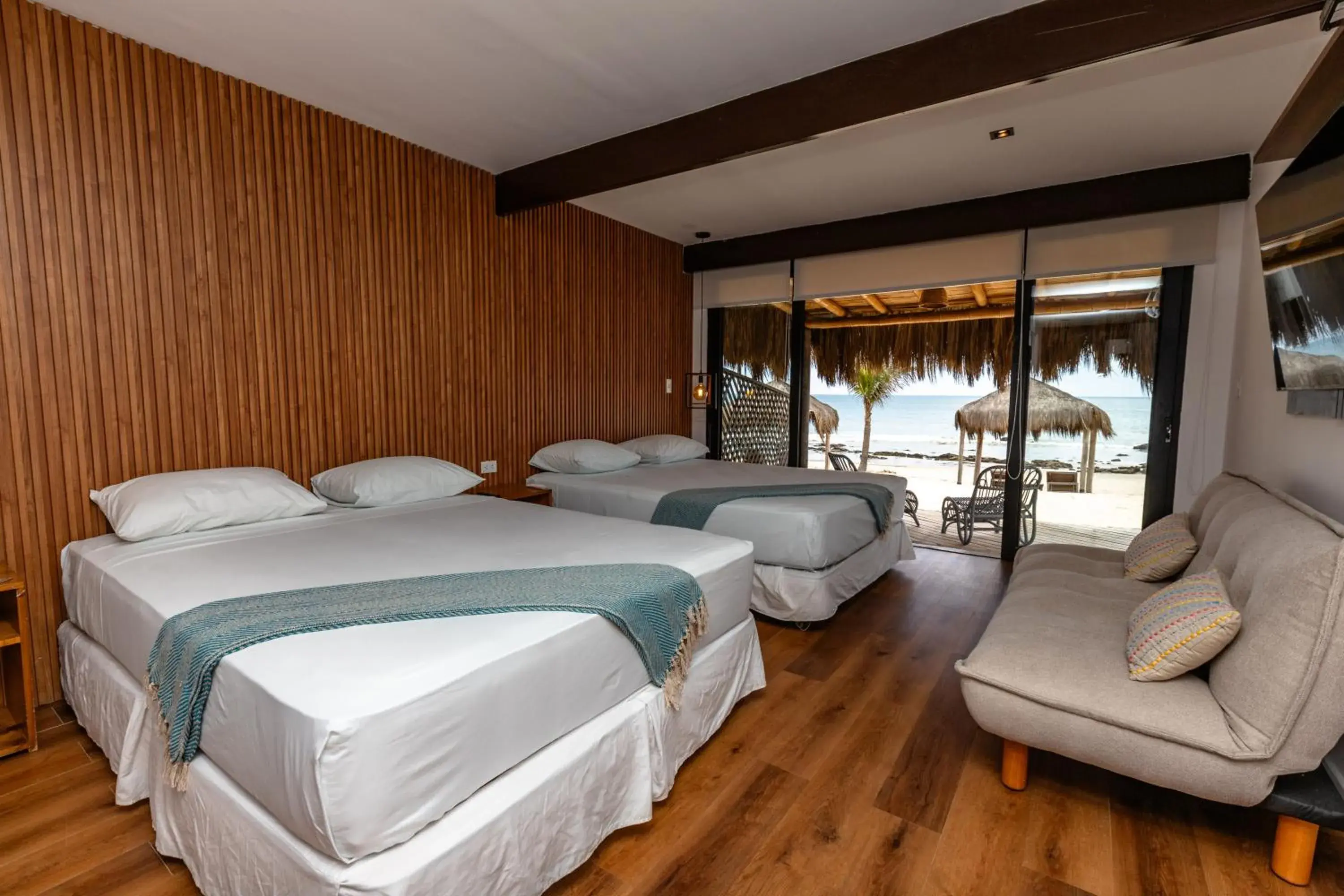 Deluxe Twin Room with Sea View in Hoja de Palma Bungalows Deluxe Twin Room with Sea View in Hoja de Palma Bungalows