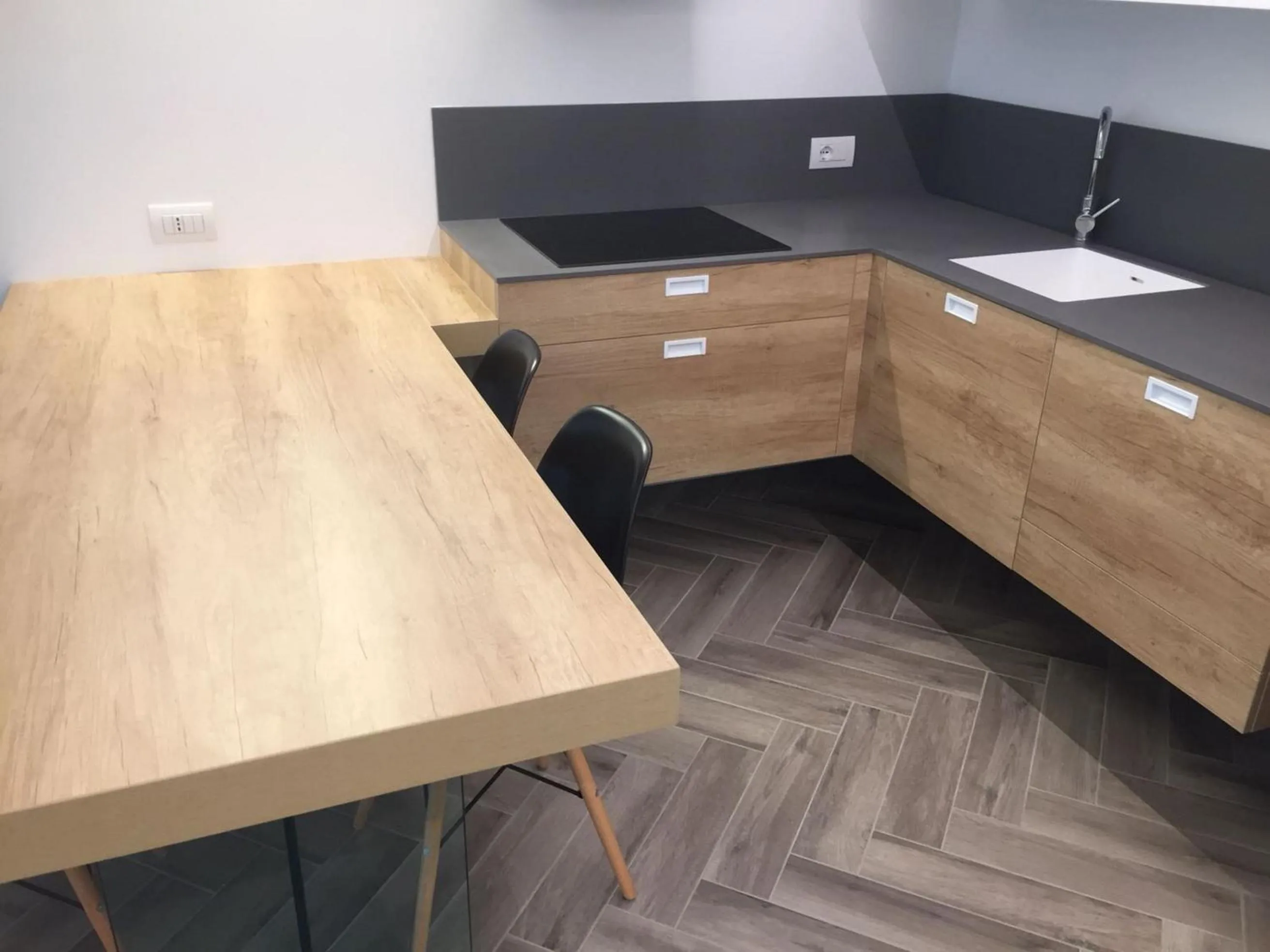 Kitchen or kitchenette in Hotel Garnì Villa Maria