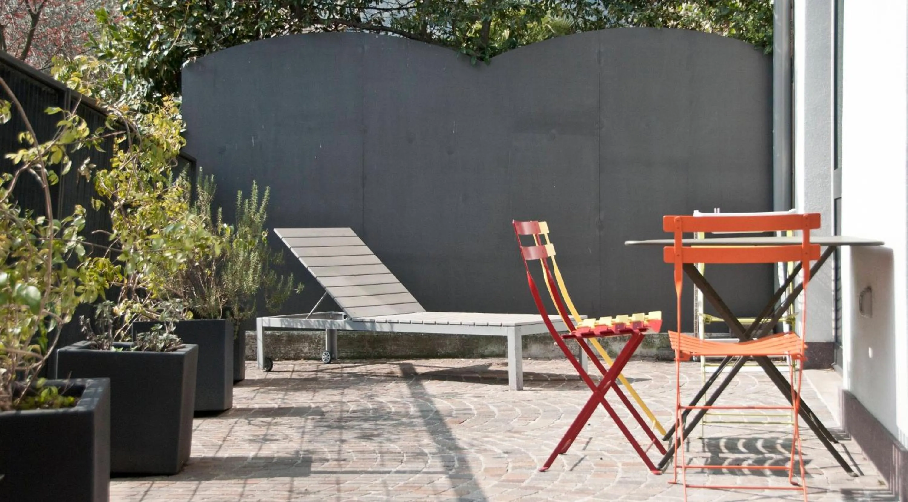 Patio in Hotel Garnì Villa Maria