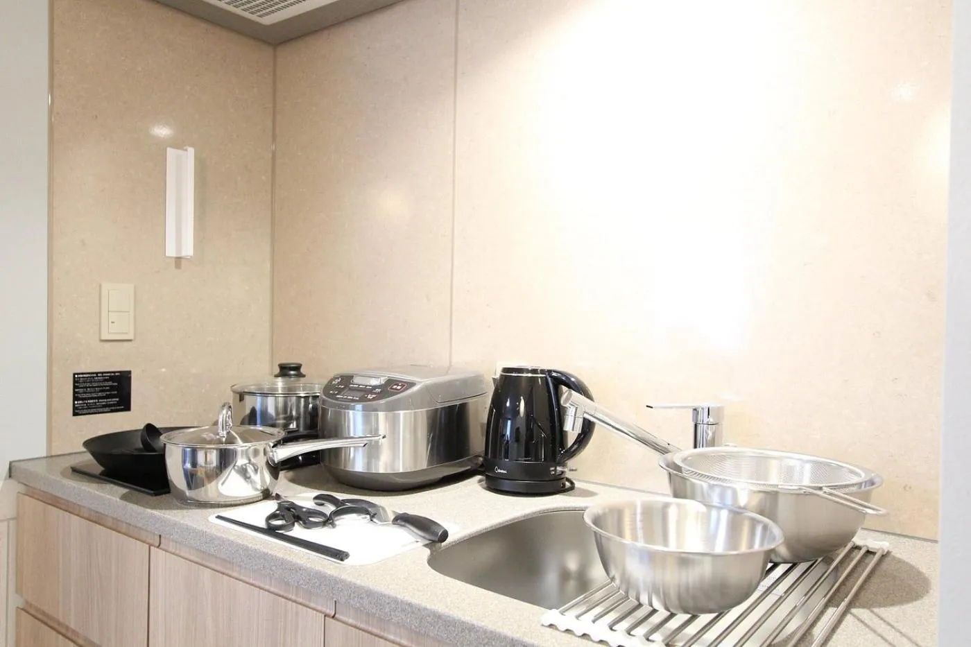 Kitchen or kitchenette in KOKO HOTEL Residence Asakusa Tawaramachi