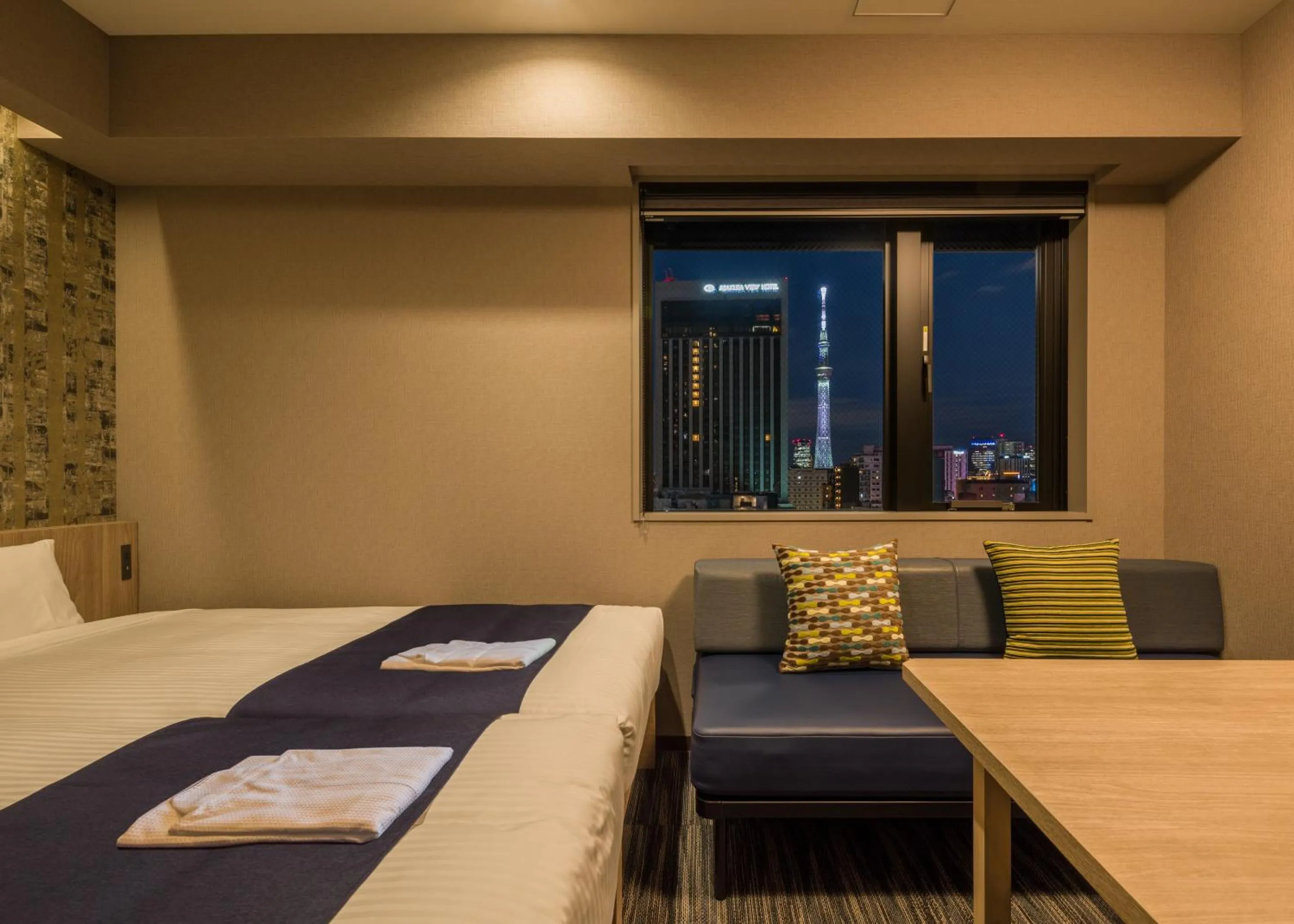 Photo of the whole room, Bed in KOKO HOTEL Residence Asakusa Kappabashi