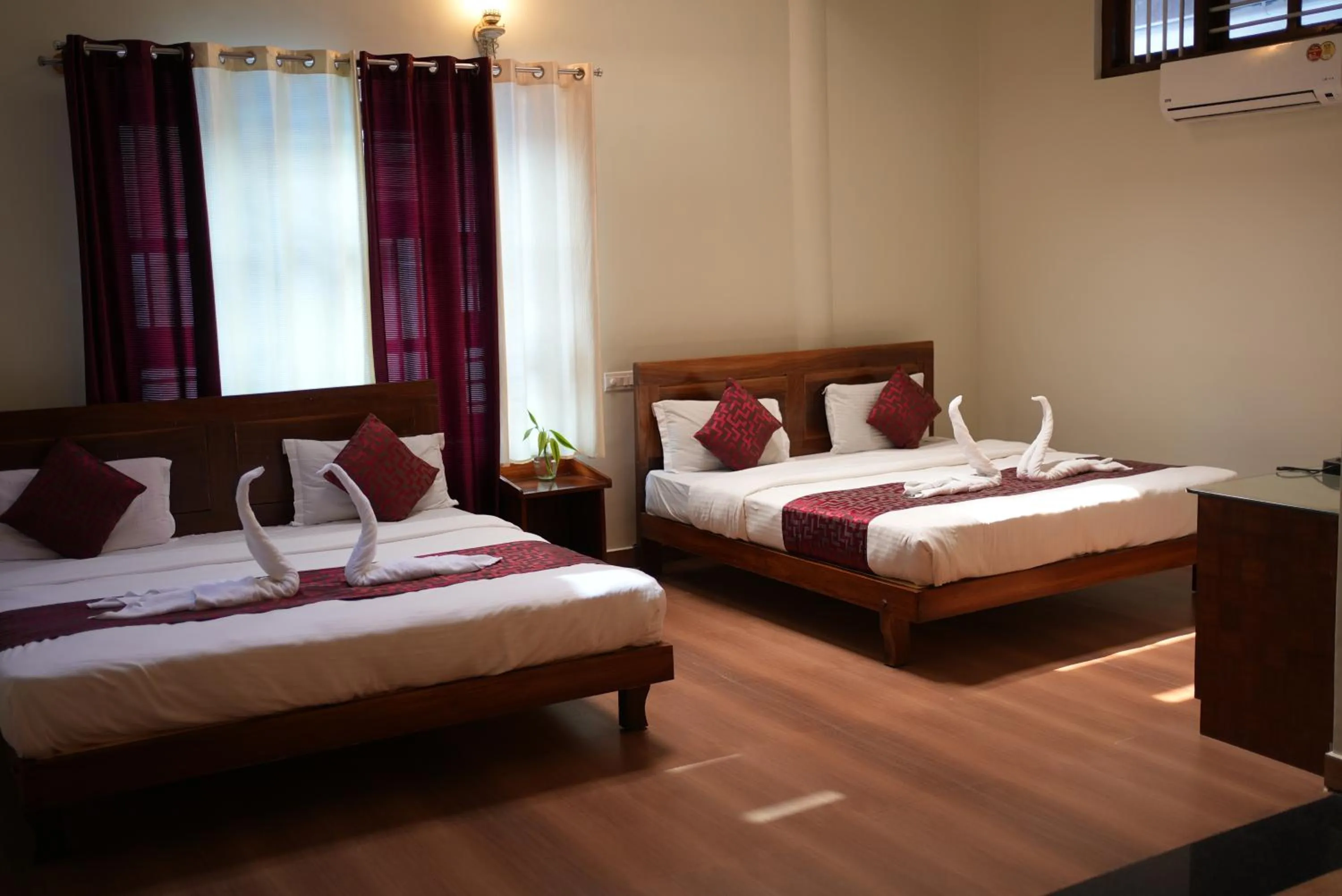 Bed in Deva Maani Coorg Nature View