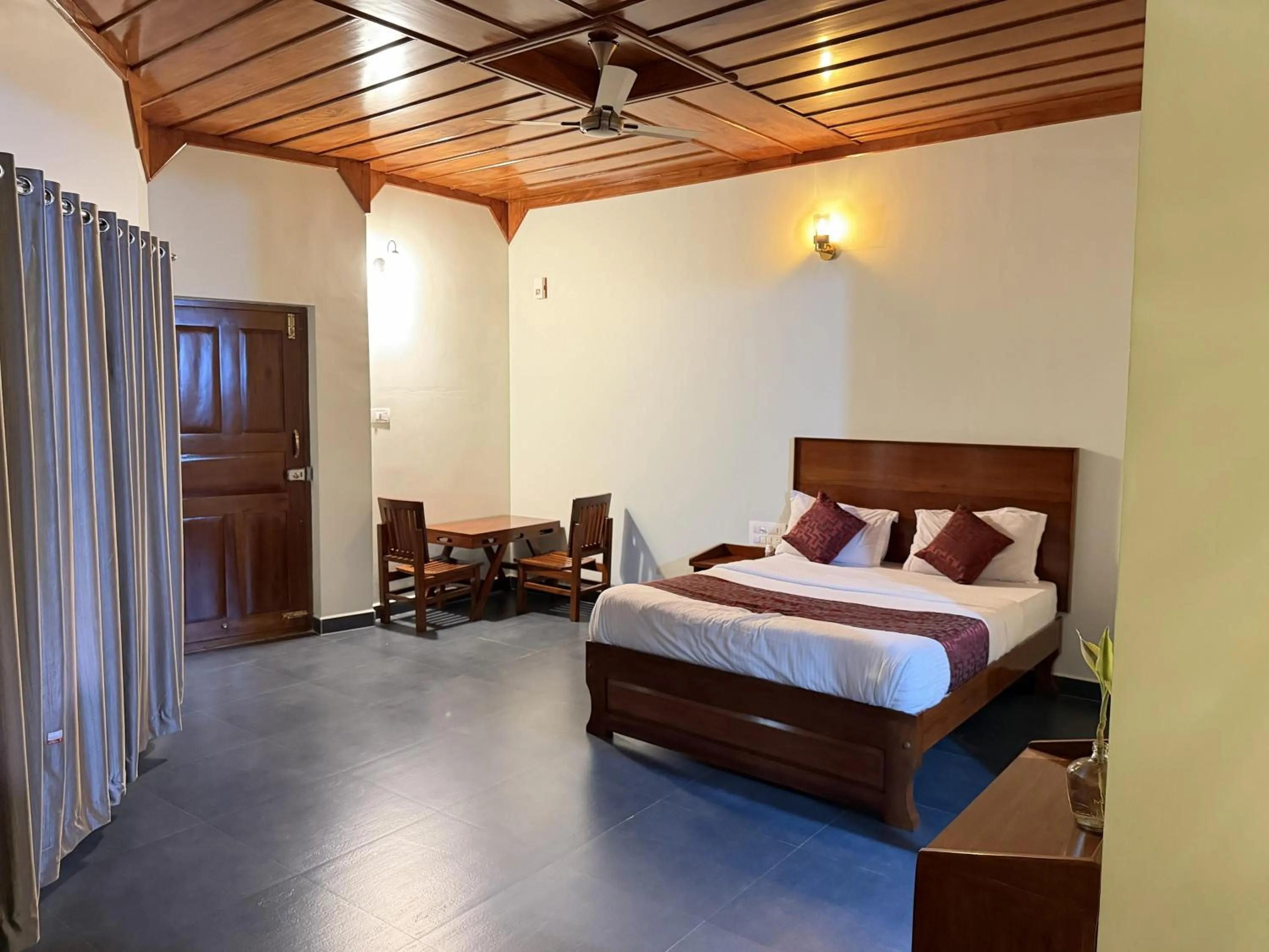 Bed in Deva Maani Coorg Nature View