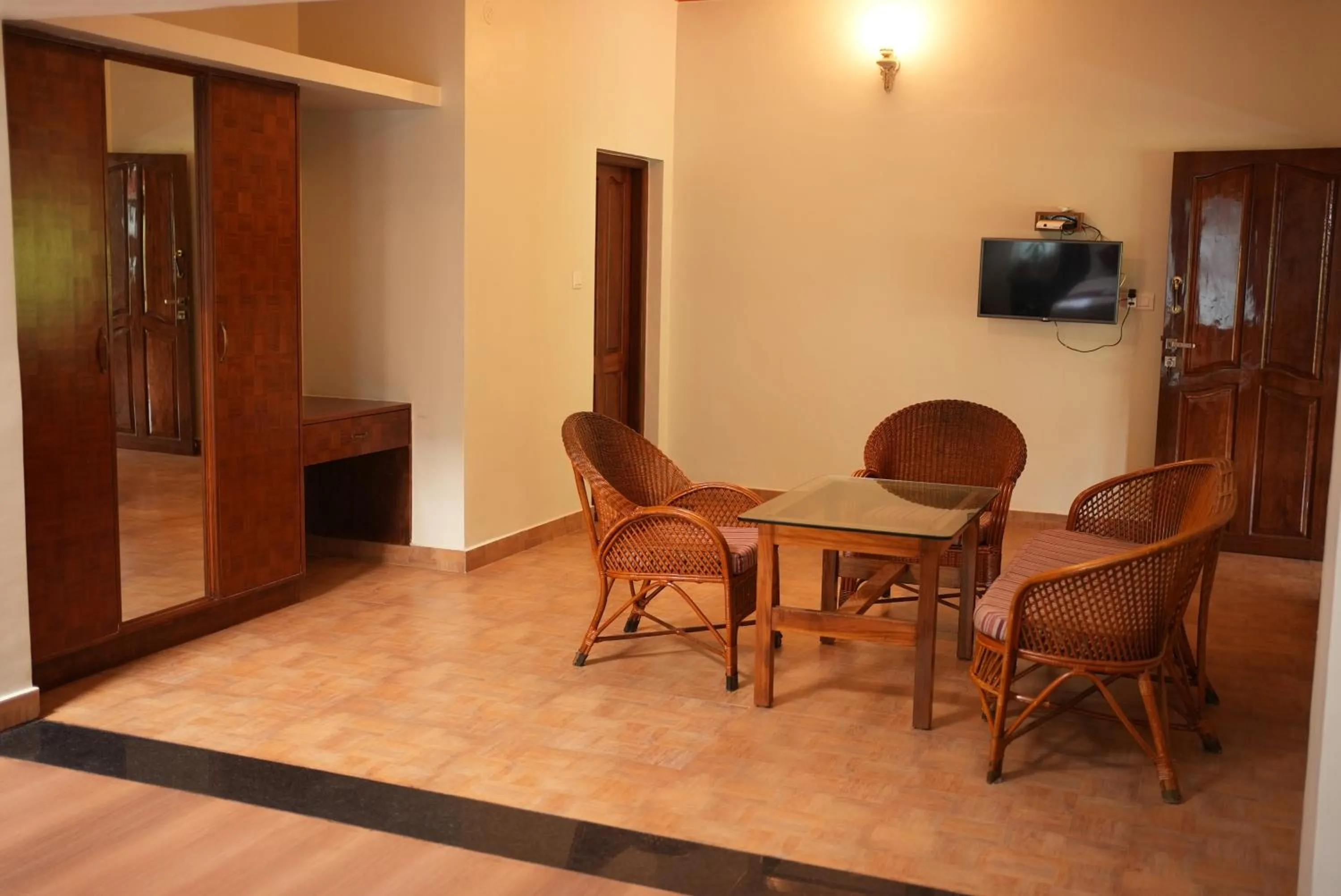 Seating area in Deva Maani Coorg Nature View