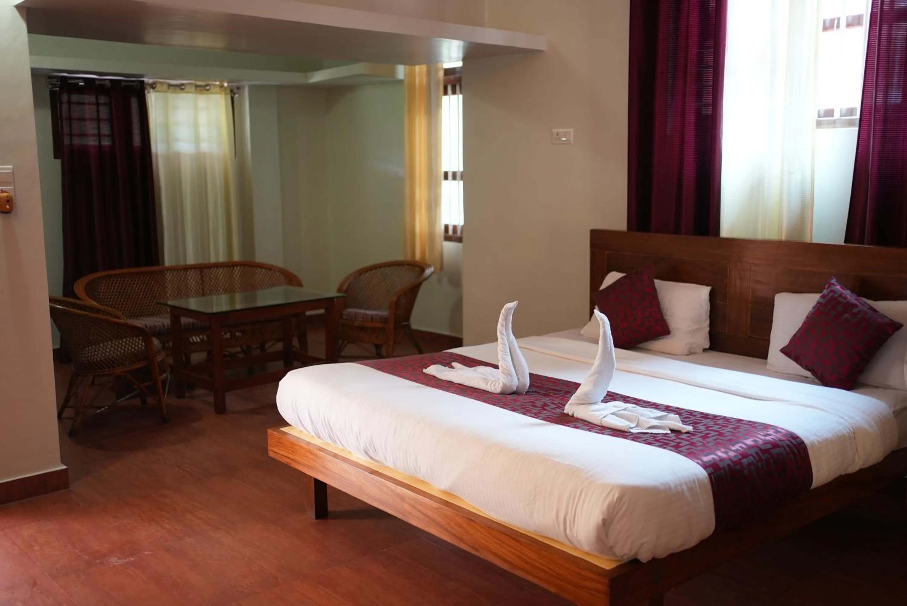 Bed in Deva Maani Coorg Nature View