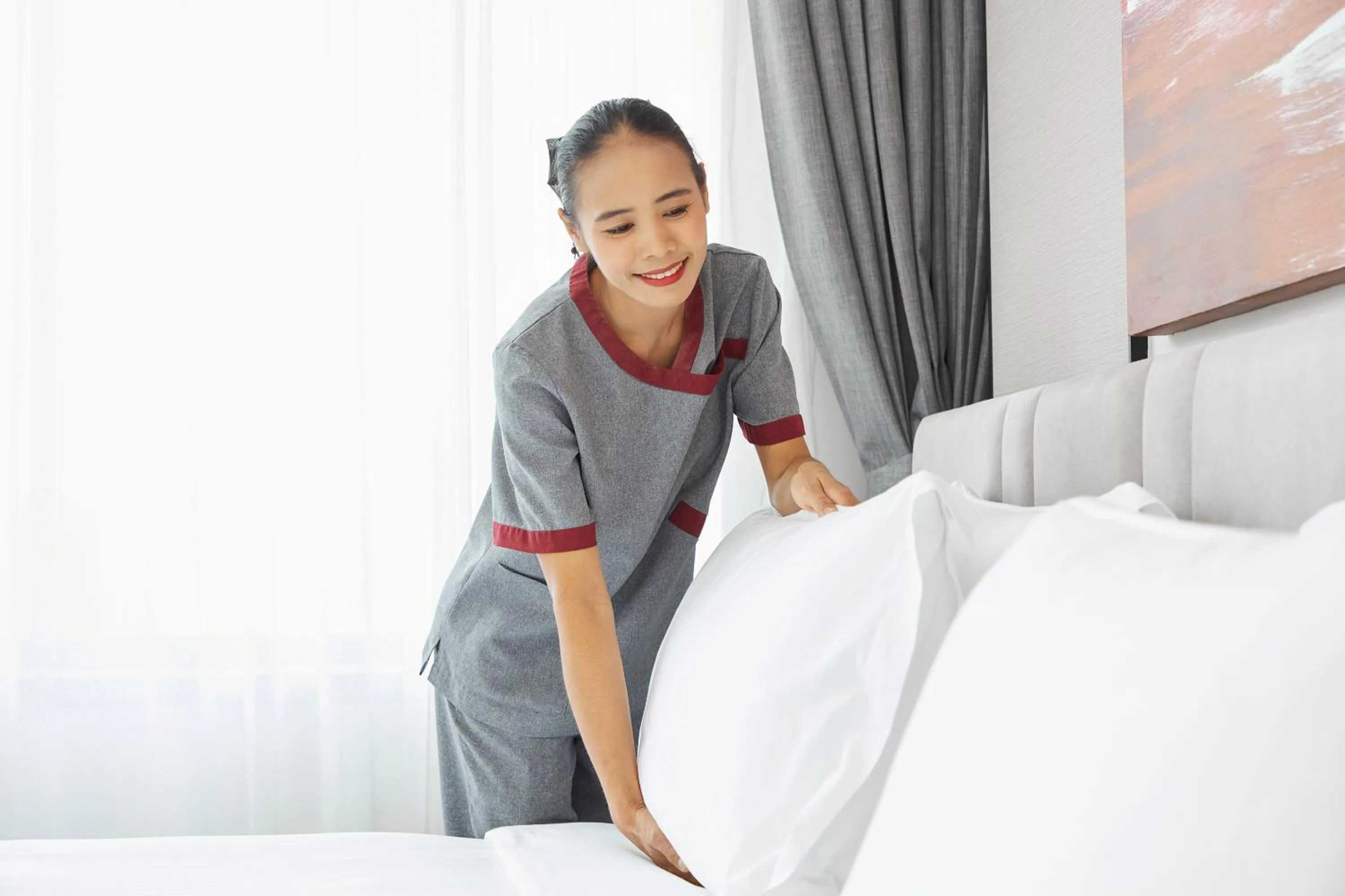 Staff, Bed in Ascott Embassy Sathorn Bangkok