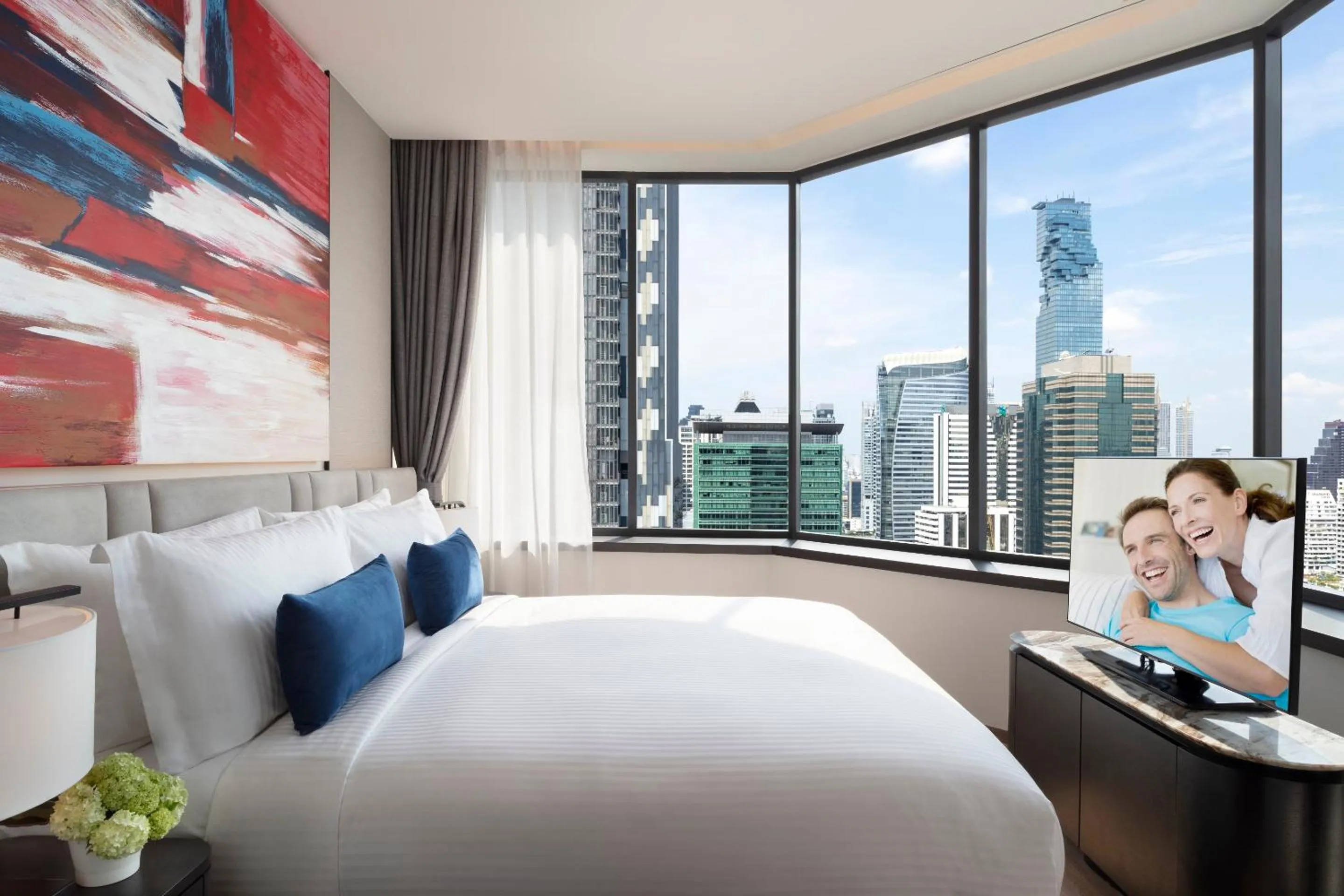 Bedroom, Bed in Ascott Embassy Sathorn Bangkok