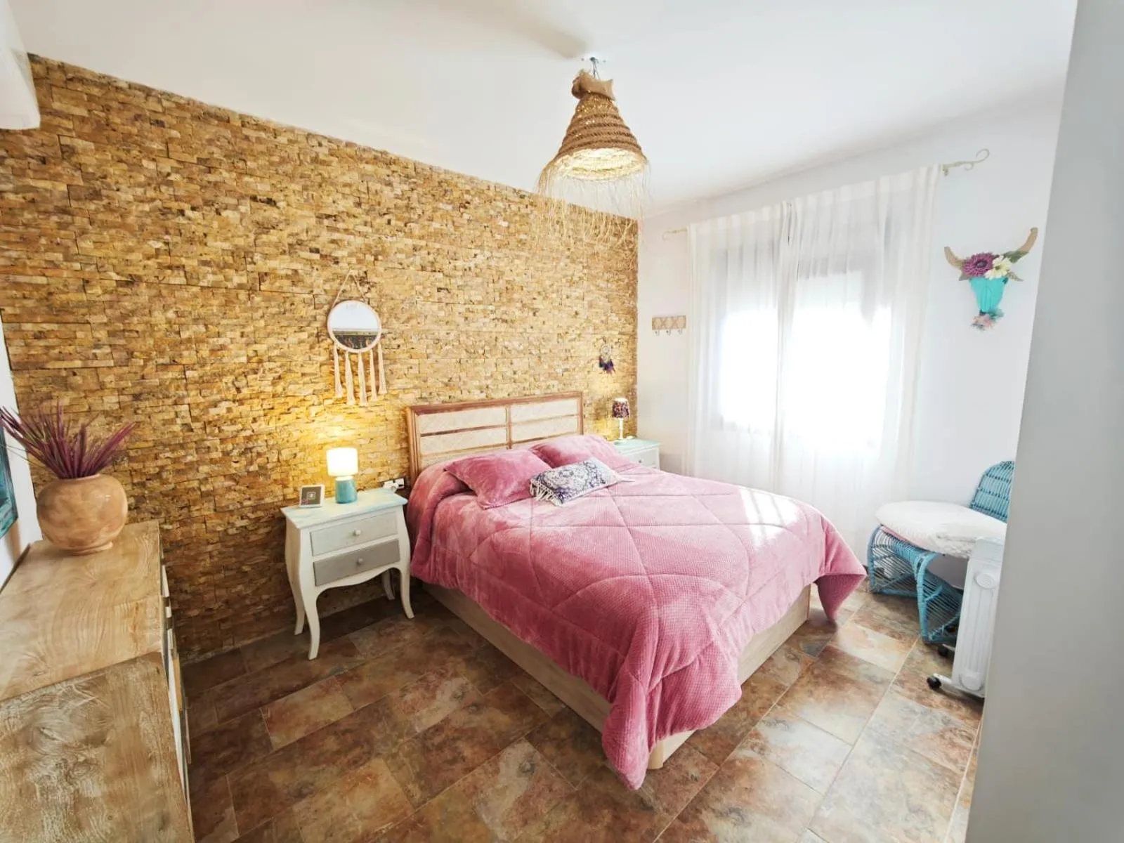 Bedroom, Bed in Villa Zahara