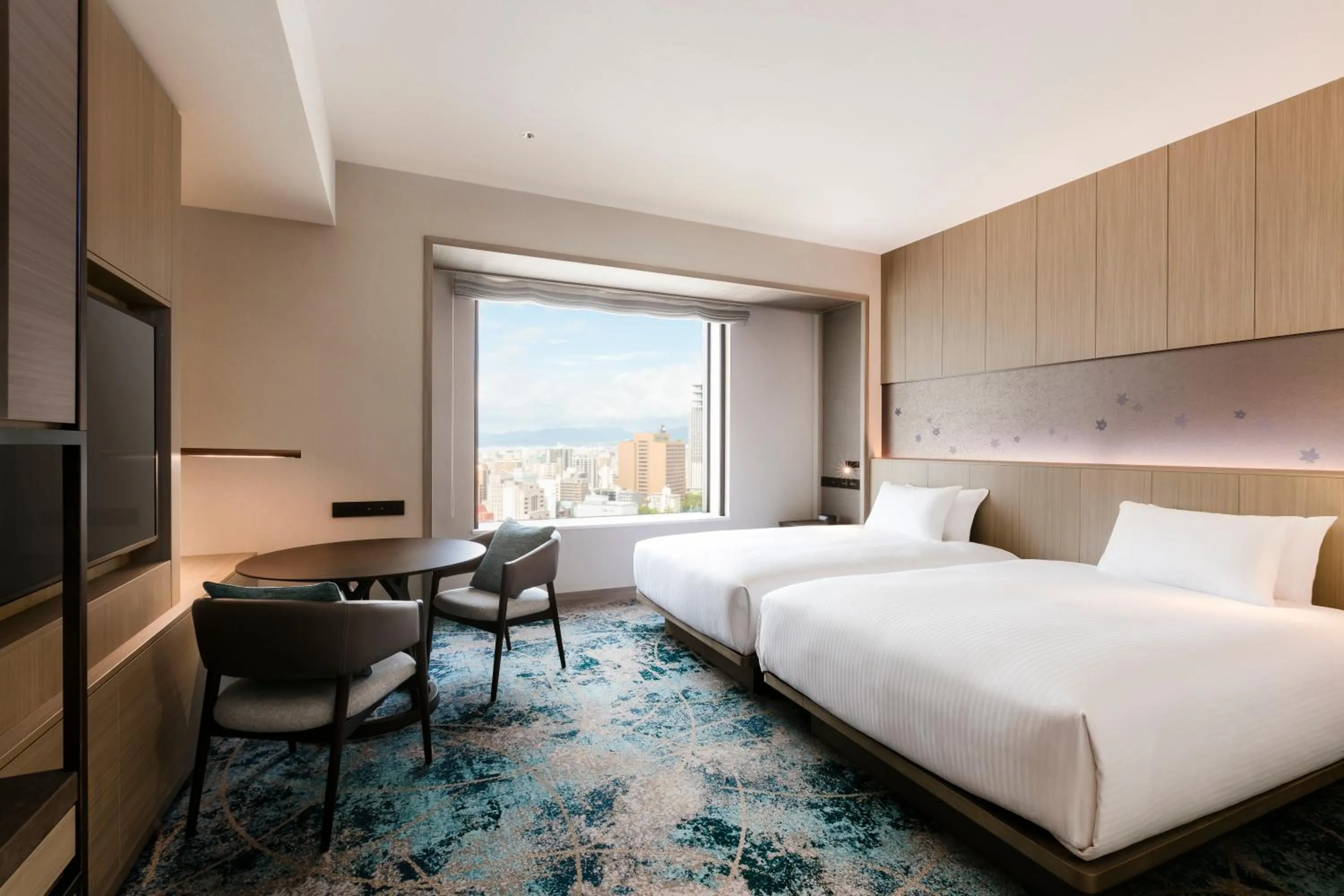 Photo of the whole room, Bed in Hilton Hiroshima