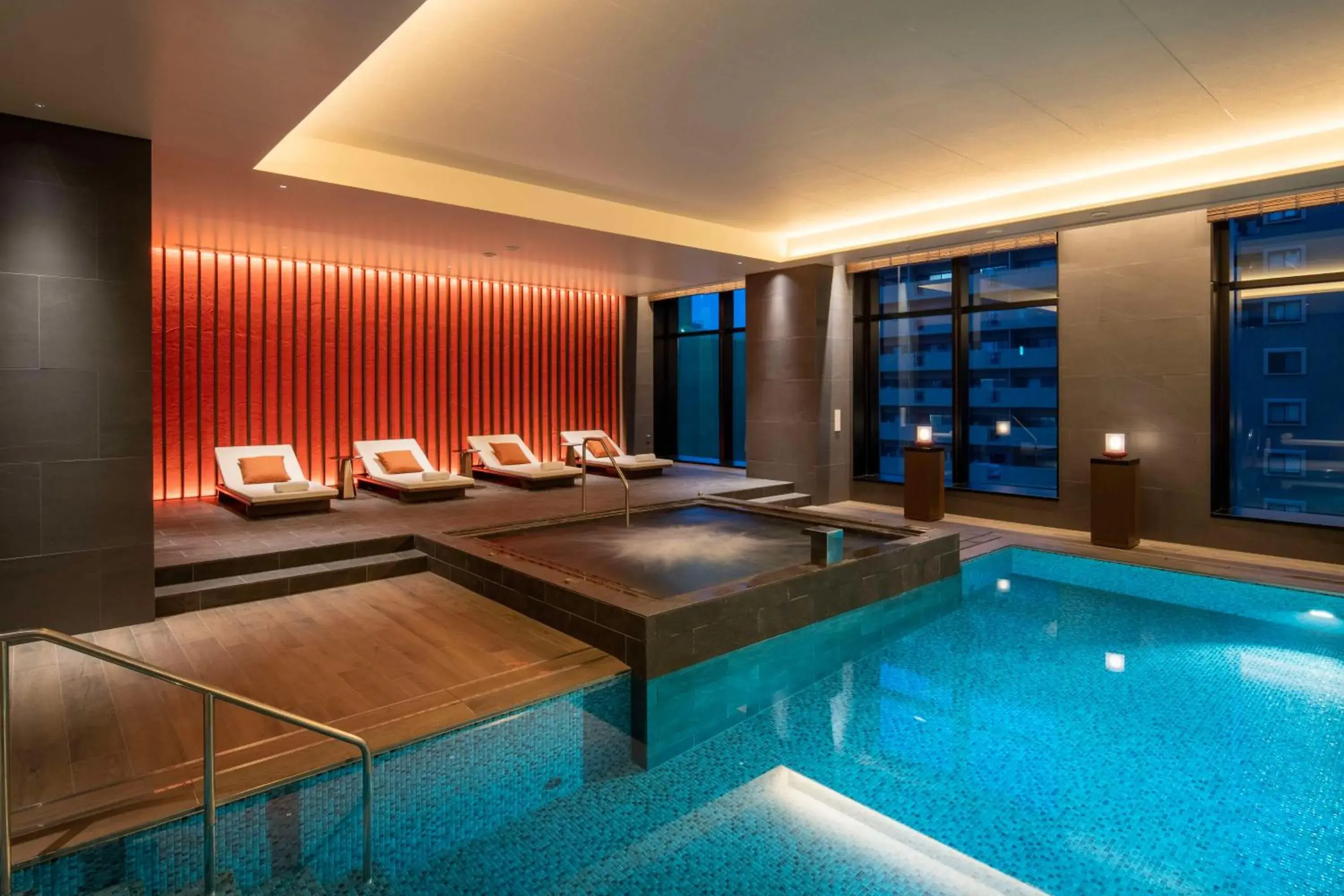 Pool view in Hilton Hiroshima Pool view in Hilton Hiroshima