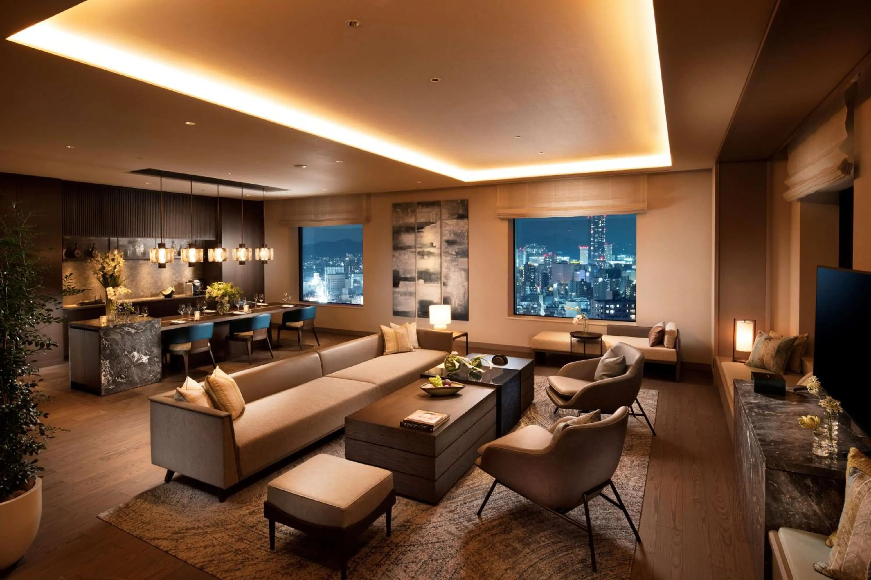 Living room in Hilton Hiroshima