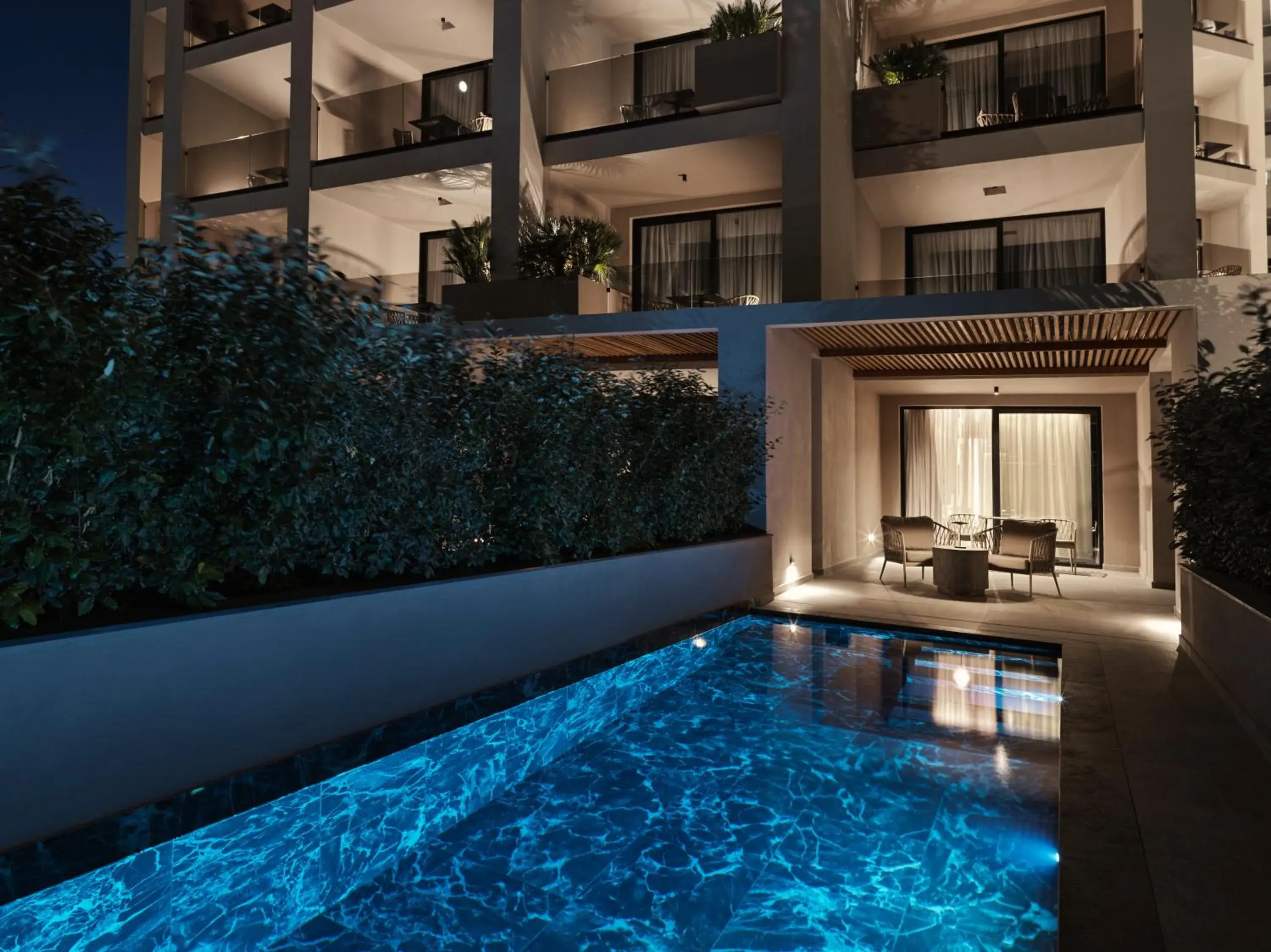 Open Plan Suite Partial Sea View with Private Pool - single occupancy in Ammades All Suites Beach Hotel & Spa - Adults Only Open Plan Suite Partial Sea View with Private Pool - single occupancy in Ammades All Suites Beach Hotel & Spa - Adults Only