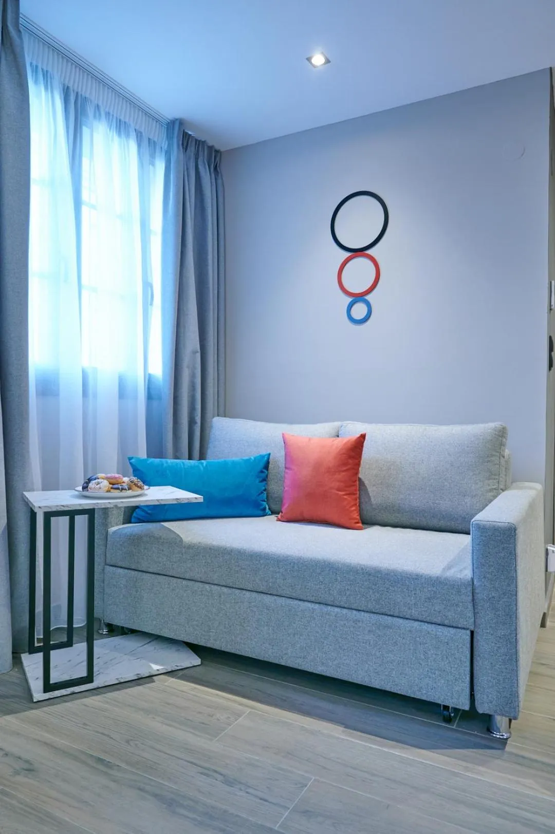 Seating area in The Mavili urban stay