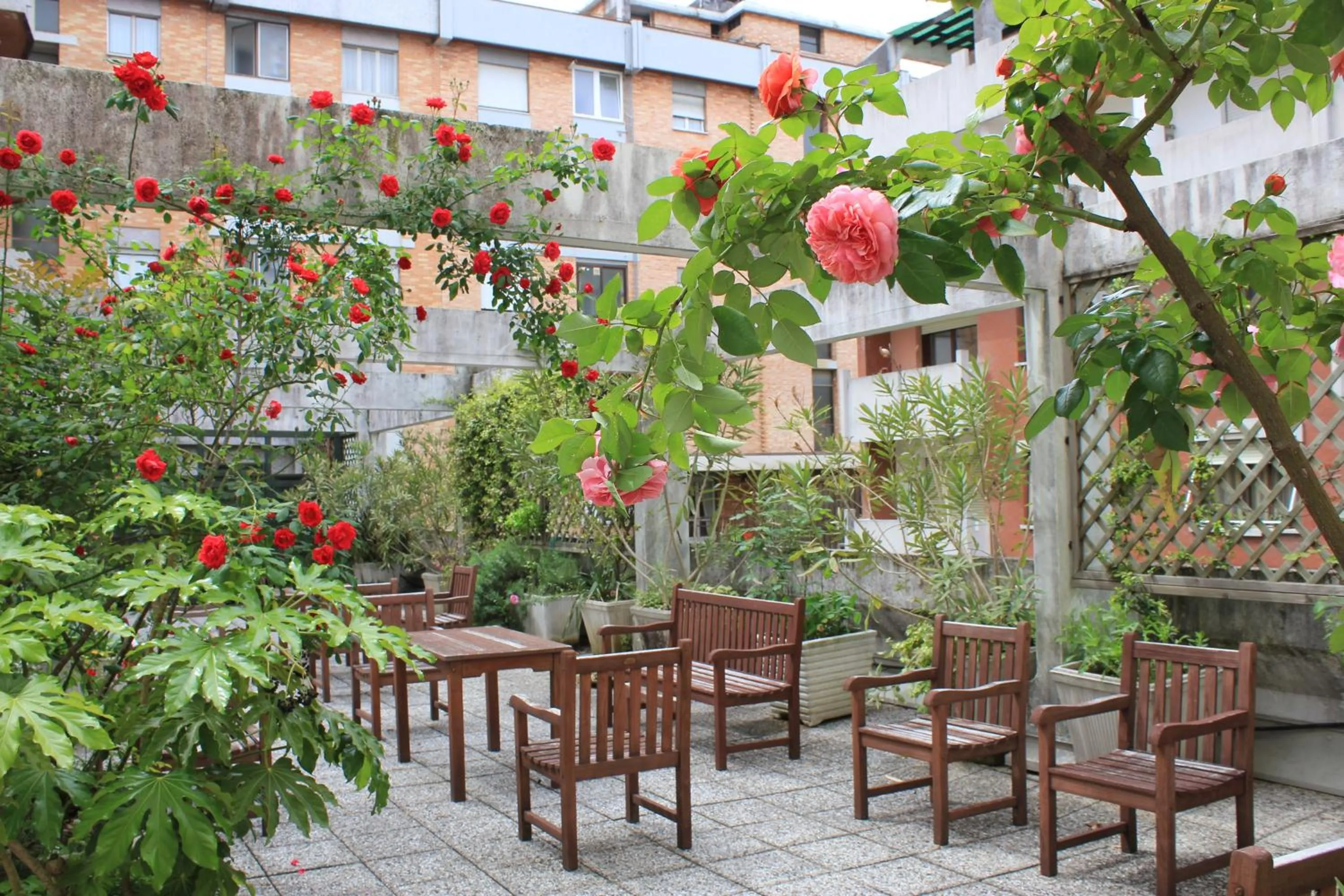 Patio in Albergo Residence Italia Vintage Hotel