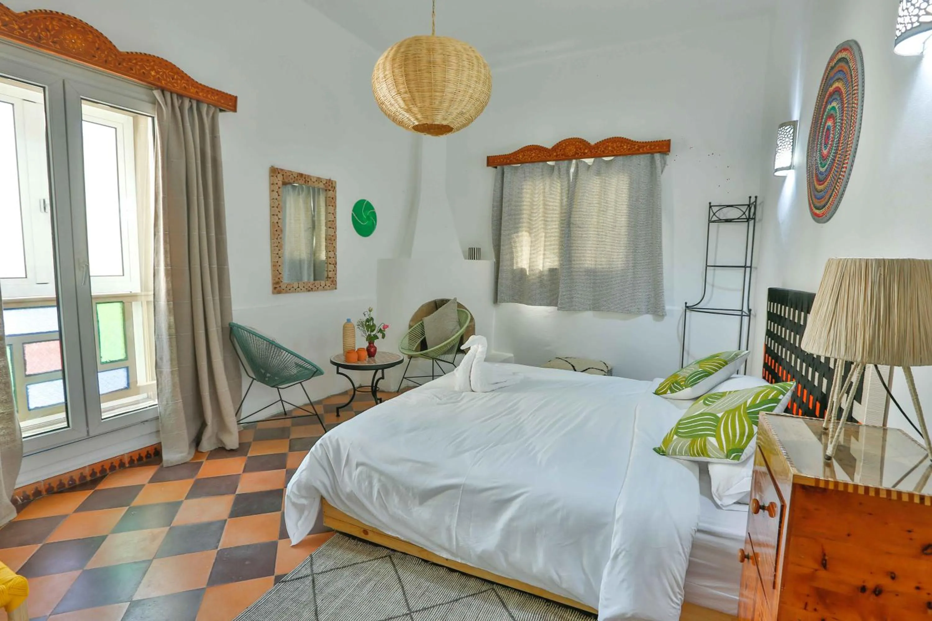 Photo of the whole room, Bed in Luxury Riad Mounia