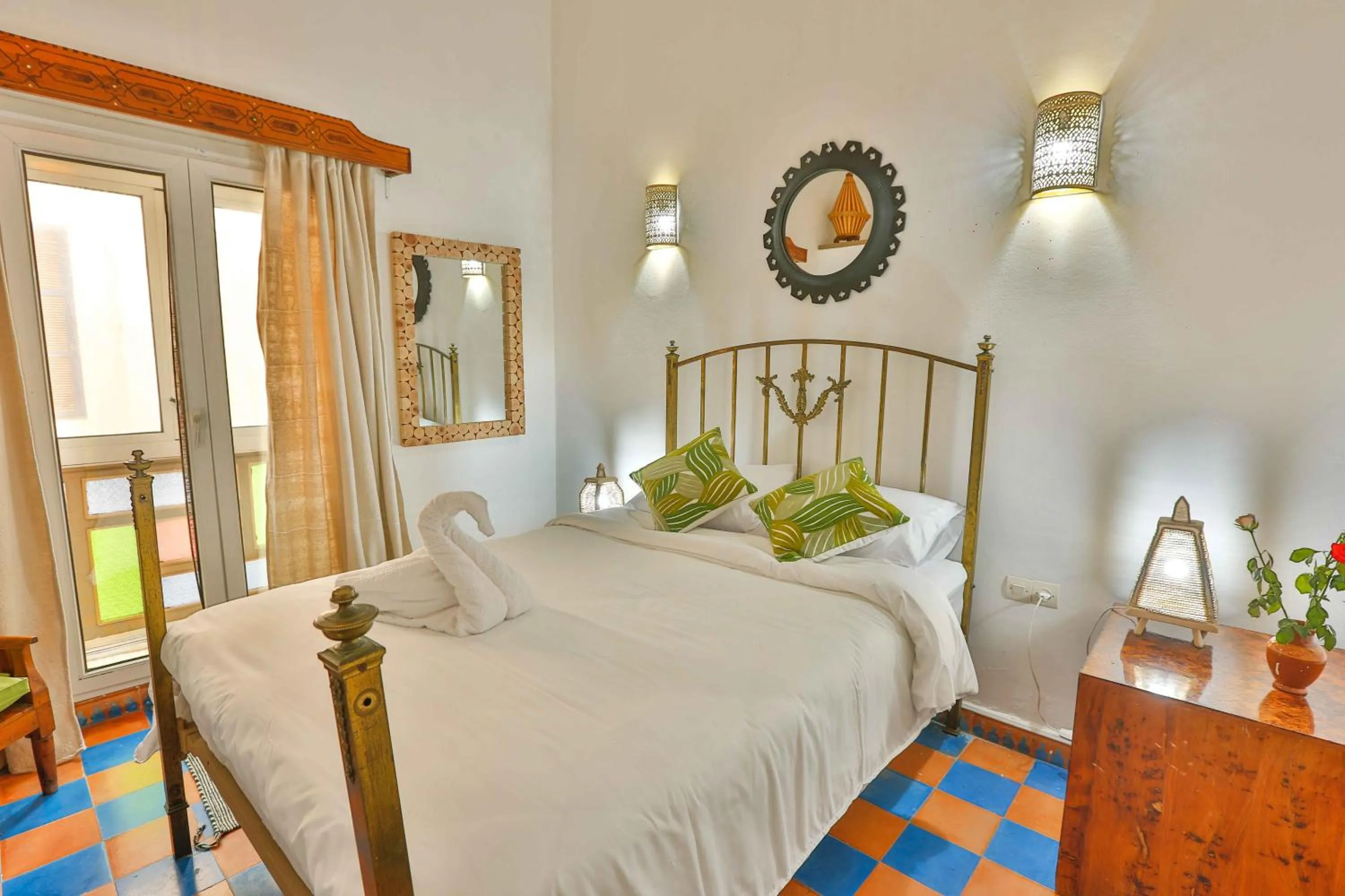 Bedroom, Bed in Luxury Riad Mounia