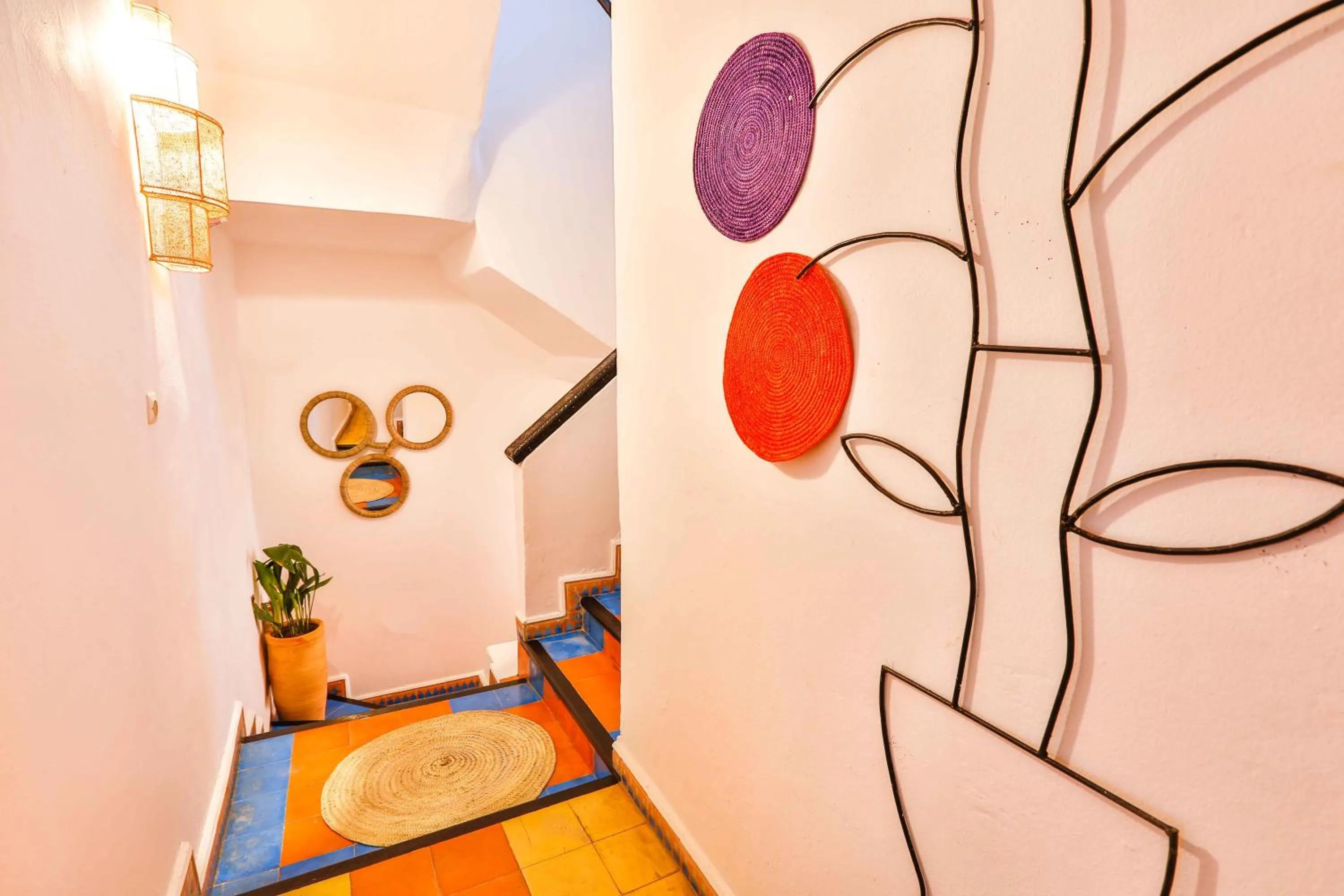 Decorative detail, Bed in Luxury Riad Mounia