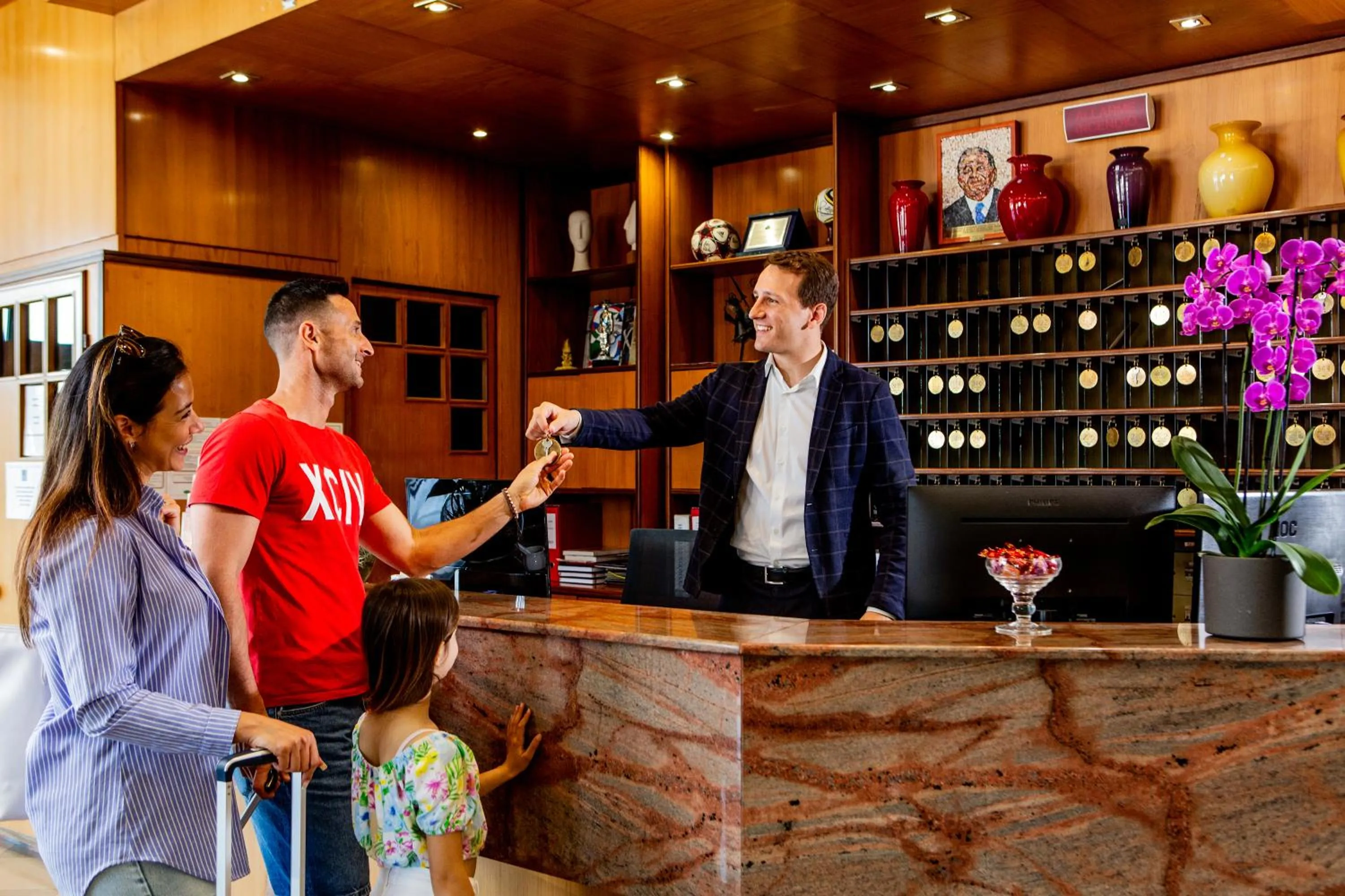 Lobby or reception in Hotel Lungomare