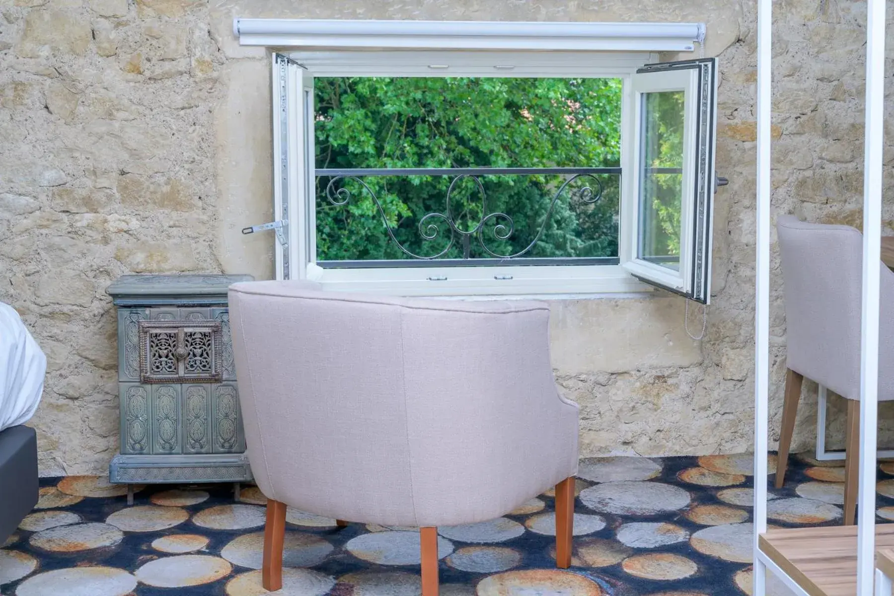 Garden view in Logis HOTEL DU PARC Garden view in Logis HOTEL DU PARC