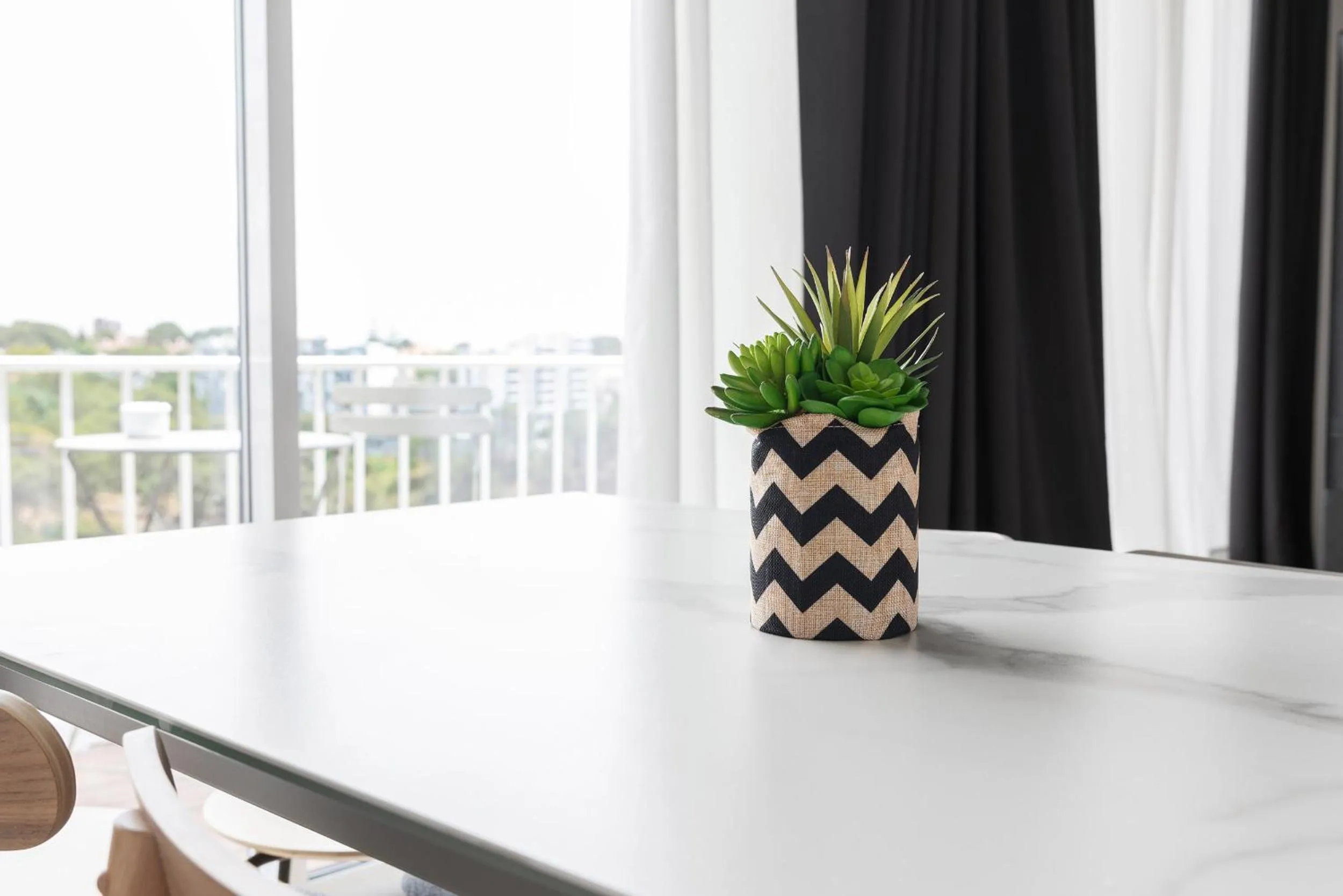 Decorative detail in Ocean Apartment by Olala Homes