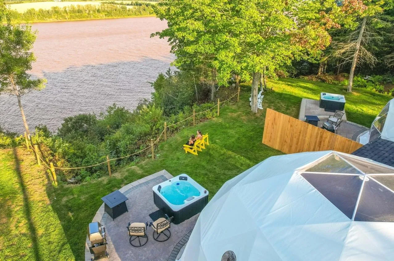 Patio in Gravity Luxury Domes