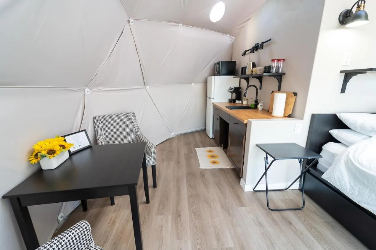 Bed in Gravity Luxury Domes