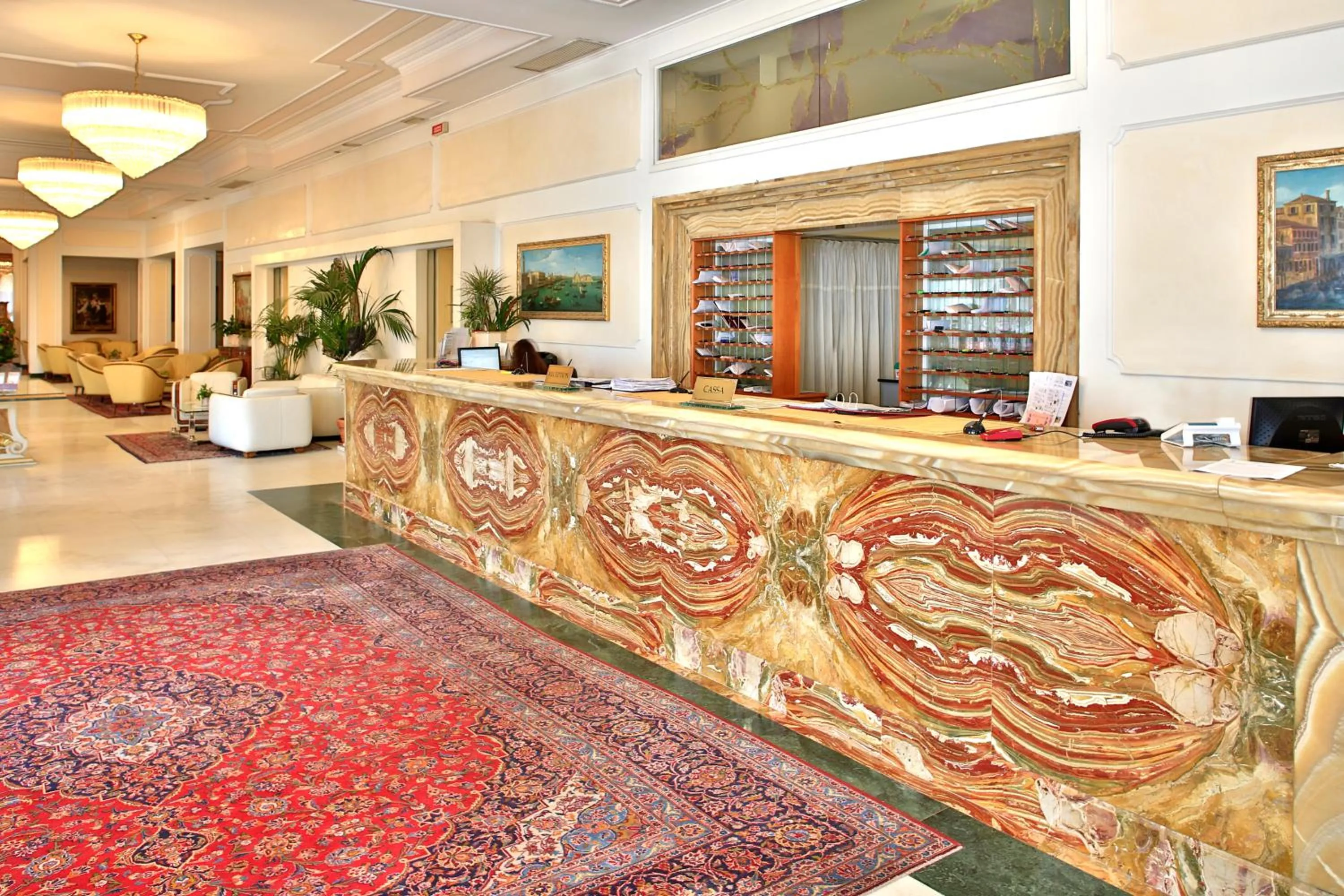 Lobby or reception in Hotel Internazionale Terme