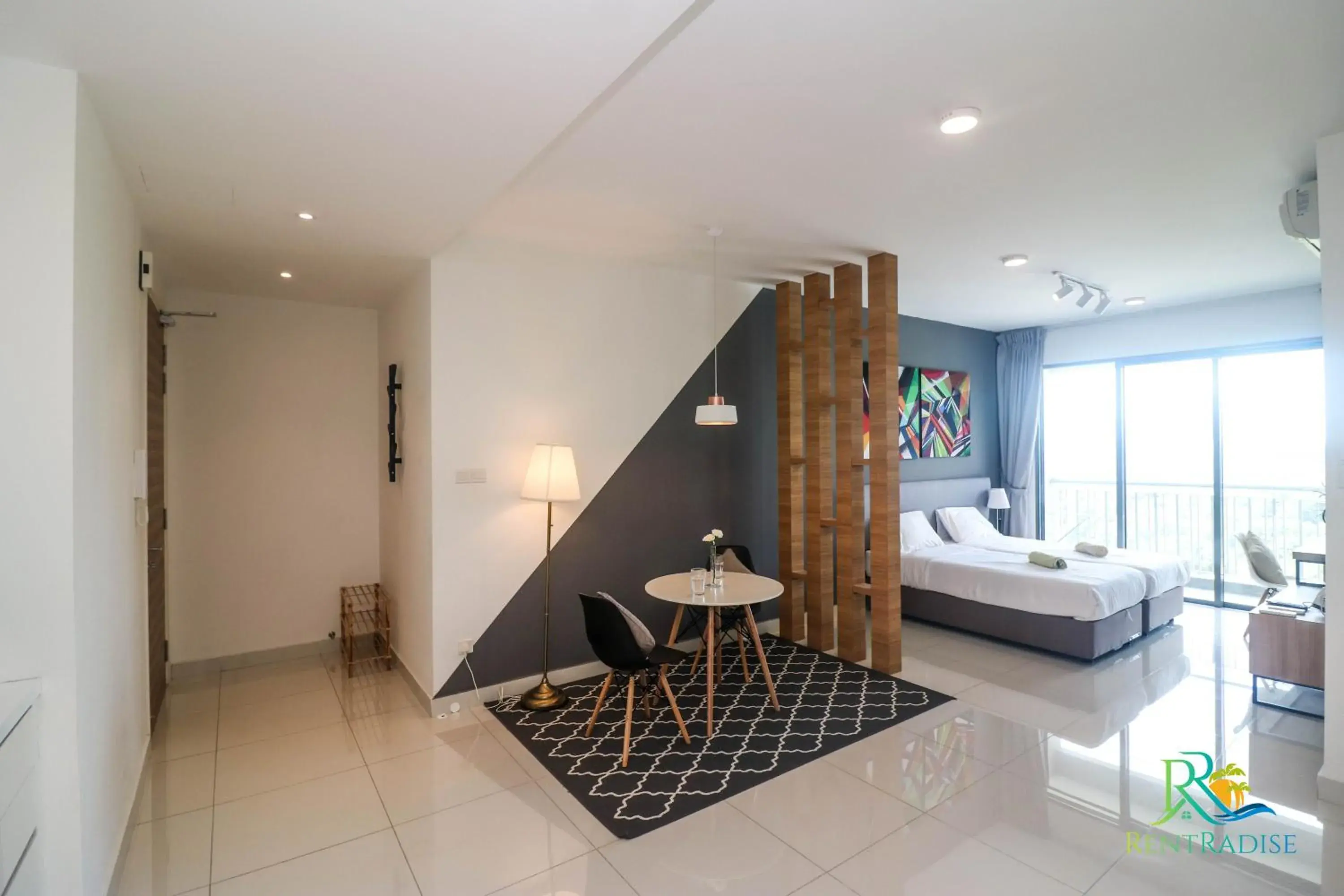 Dining area, Bed in Teega Suites @ UHA Dining area, Bed in Teega Suites @ UHA