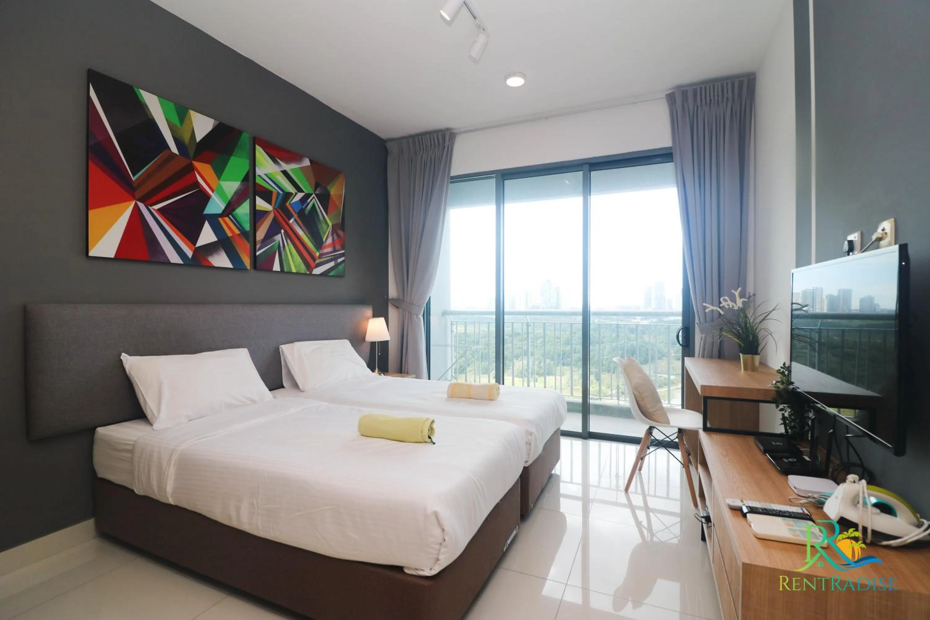 Photo of the whole room, Bed in Teega Suites @ UHA