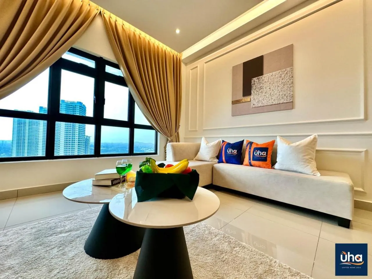 Living room in Meridin Medini Iskandar Puteri @ UHA