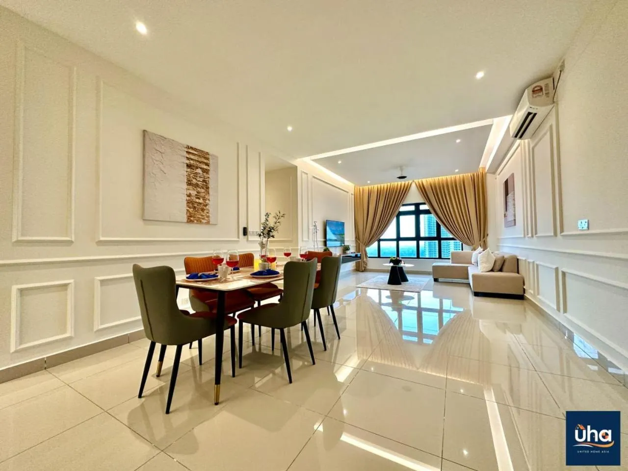 Living room in Meridin Medini Iskandar Puteri @ UHA