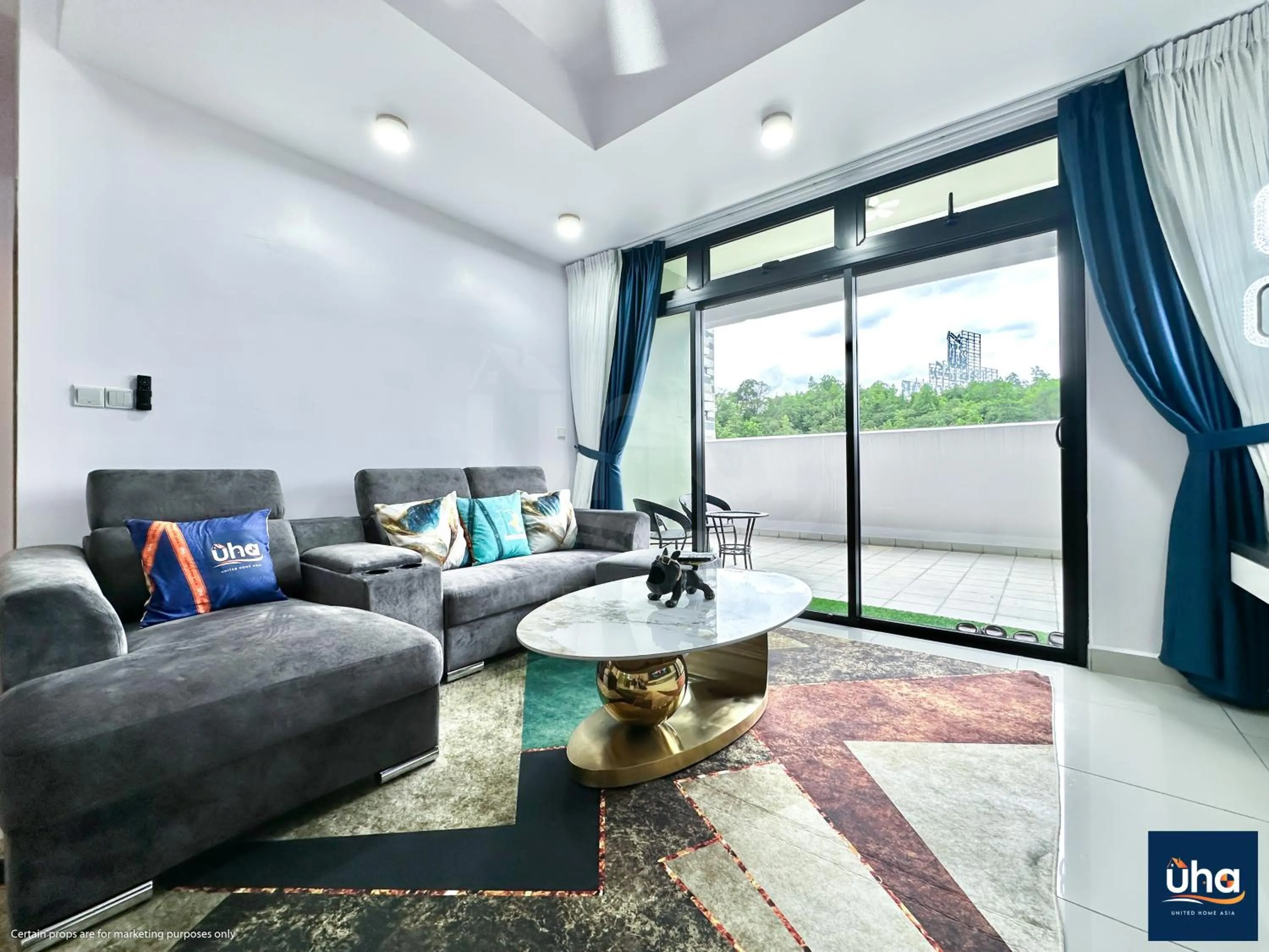 Living room in Meridin Medini Iskandar Puteri @ UHA