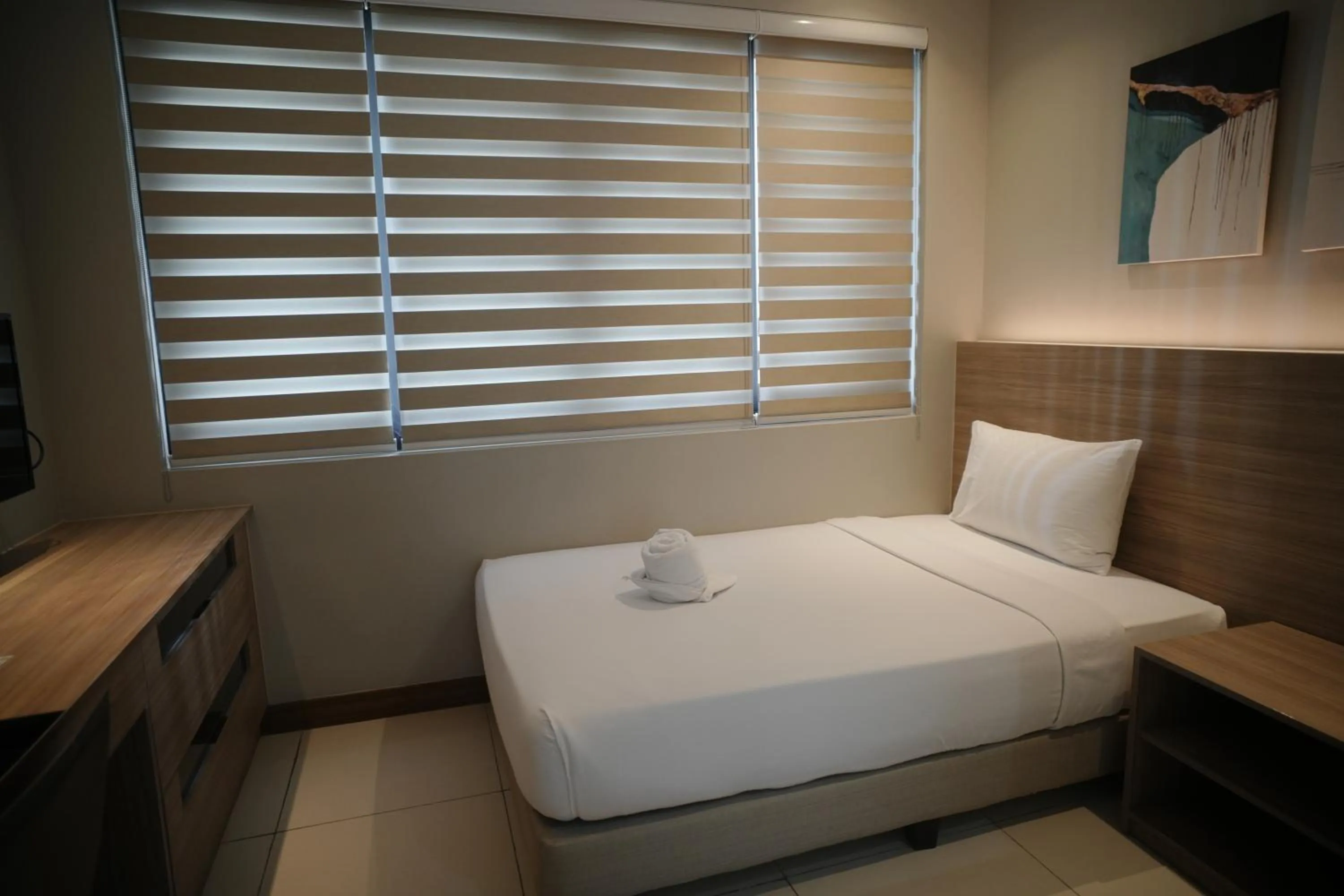 View (from property/room), Bed in The Hotel Andrea