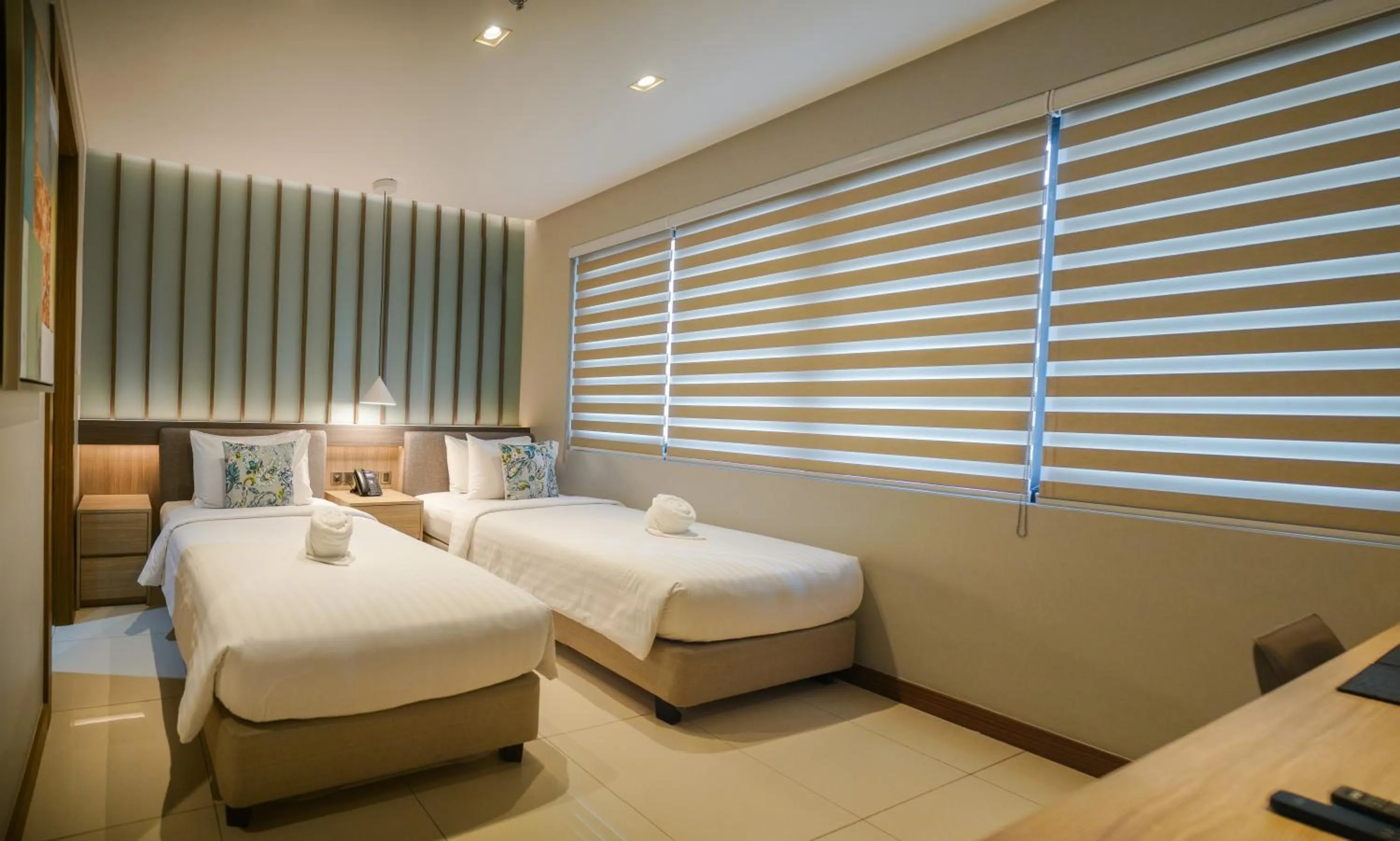 View (from property/room), Bed in The Hotel Andrea