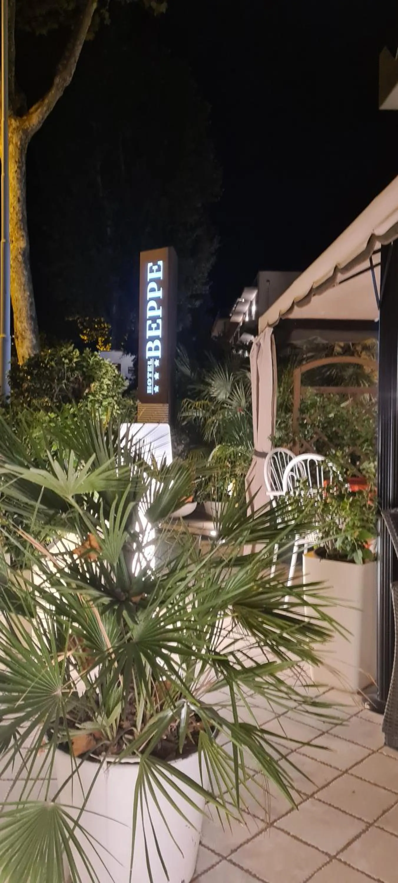 Patio in Hotel Beppe