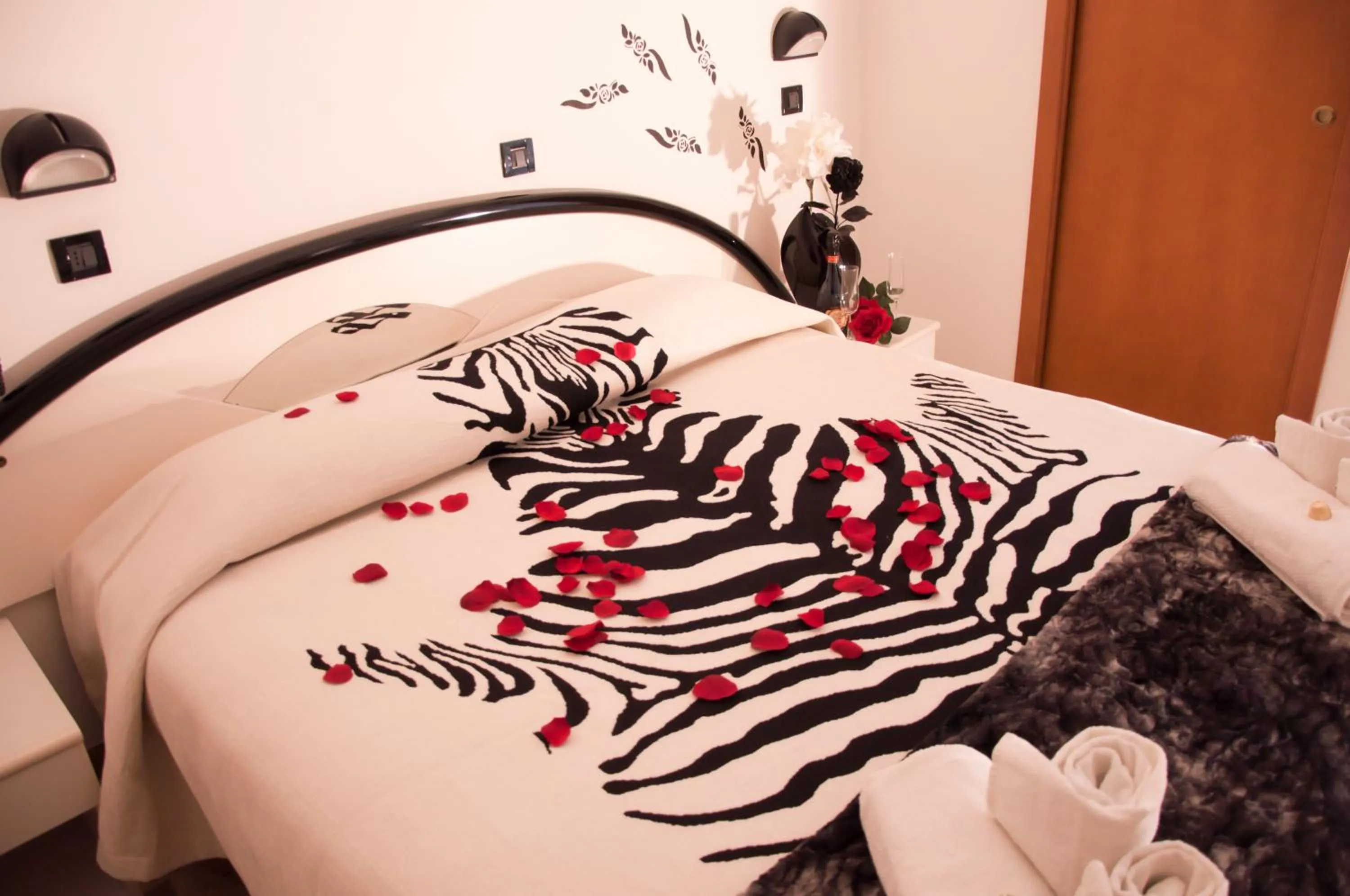 Bedroom, Bed in Hotel Beppe