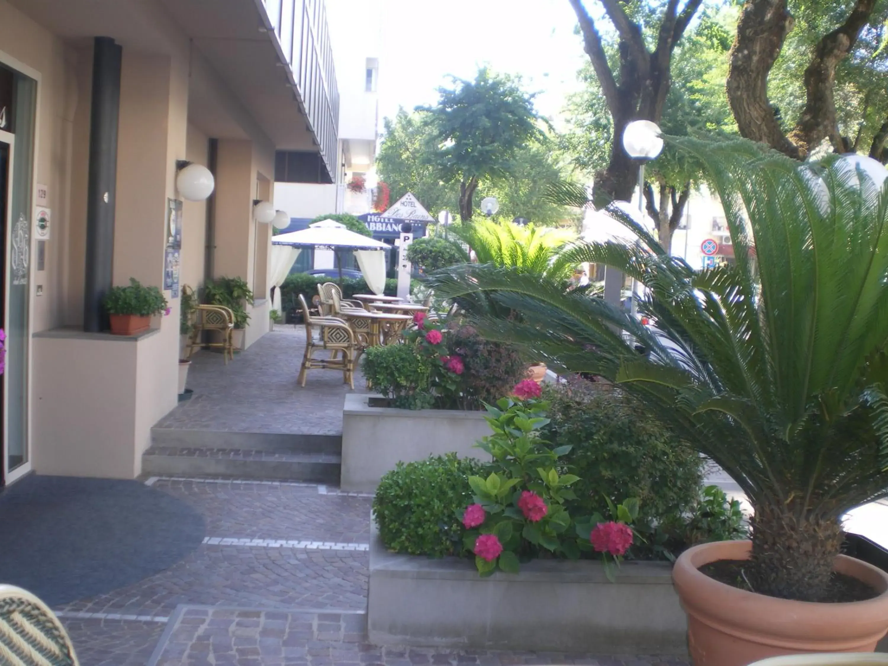 Facade/entrance in Hotel Des Bains Facade/entrance in Hotel Des Bains