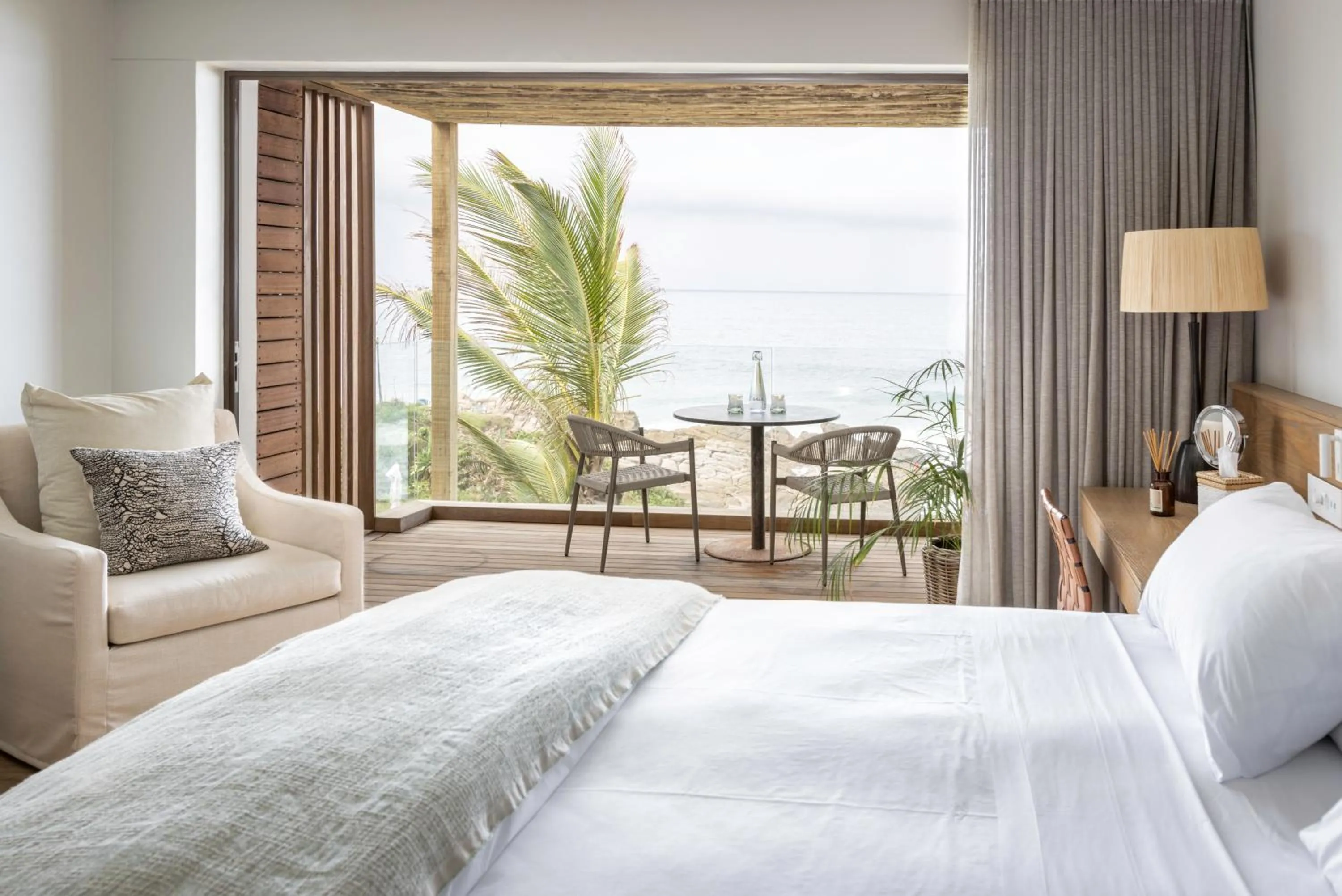 Patio, Bed in Sala Beach House